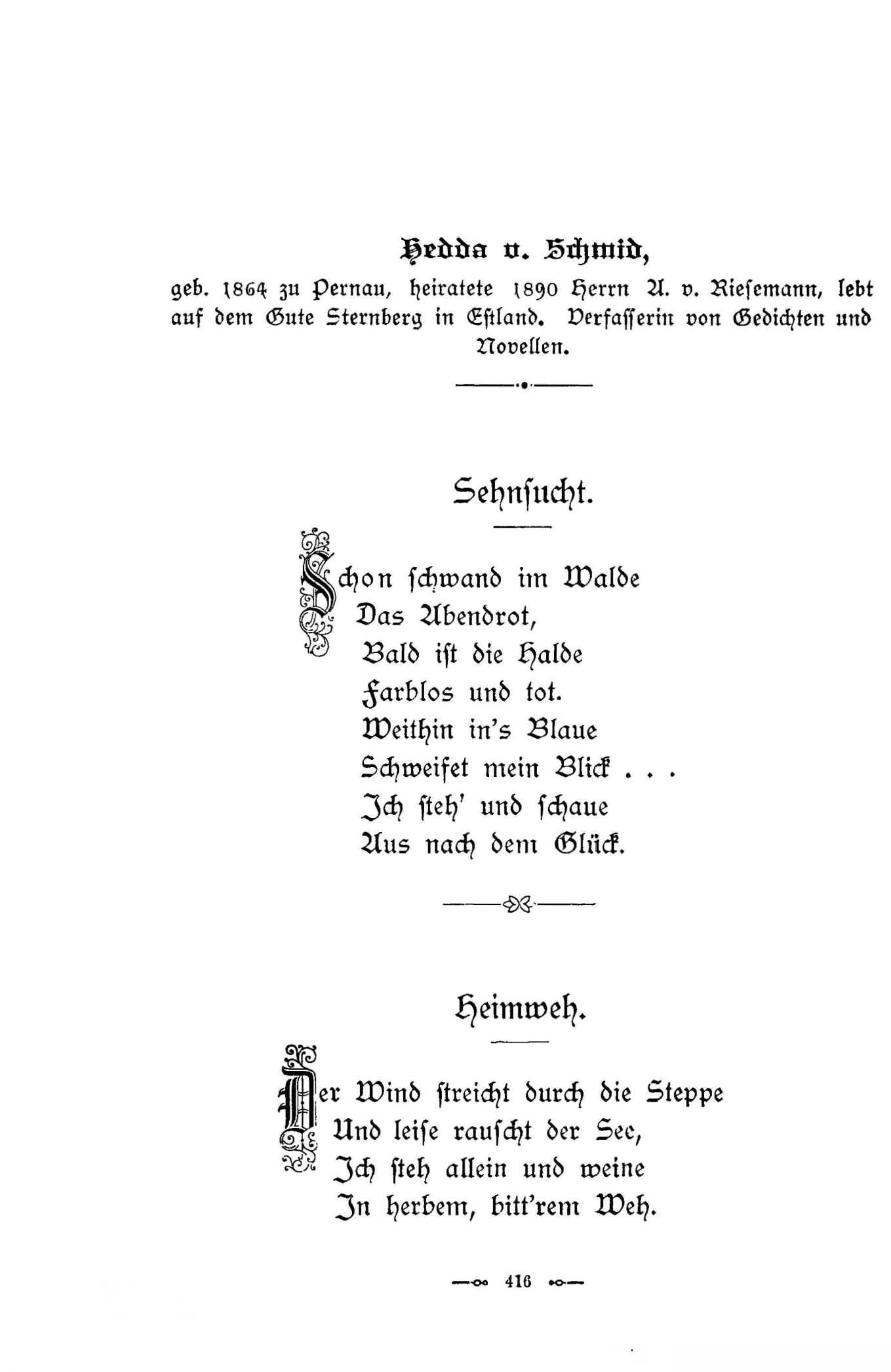 Heimweh (1896) | 1. (416) Main body of text