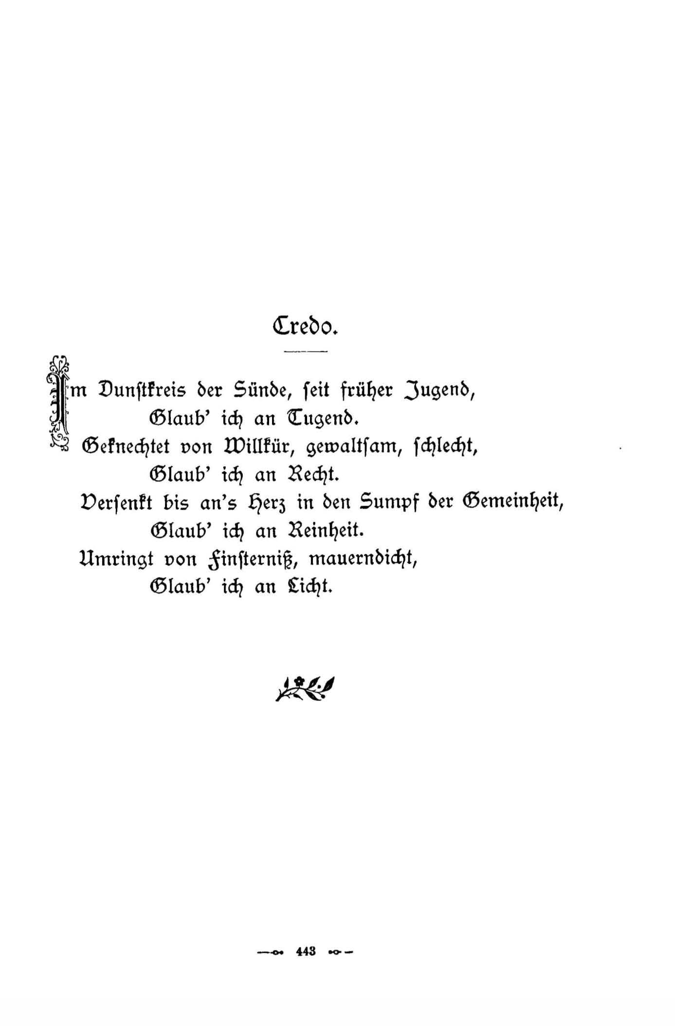Baltische Dichtungen (1896) | 446. (443) Põhitekst