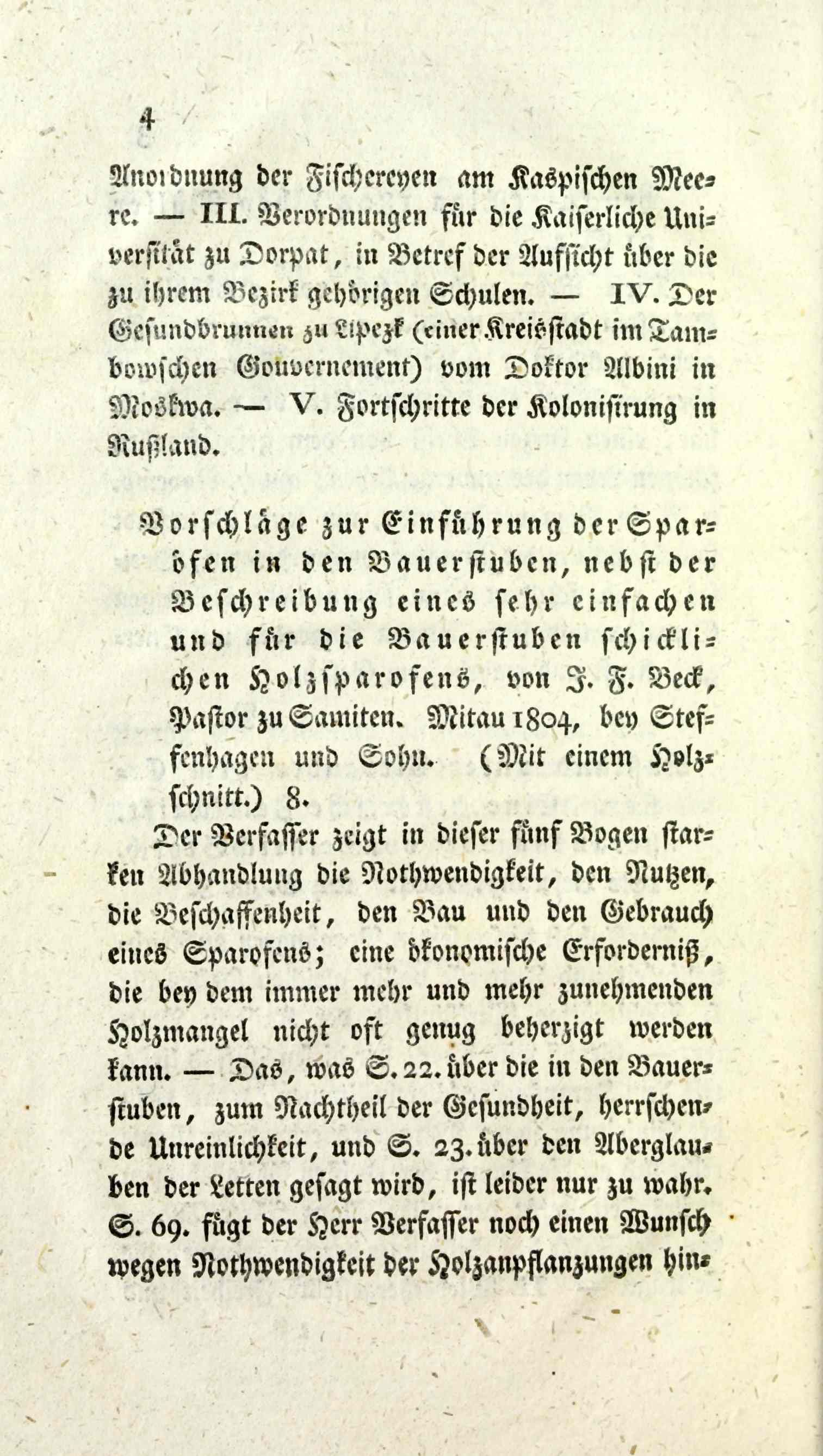 Wöchentliche Unterhaltungen (1805 – 1807) | 12. (4) Main body of text