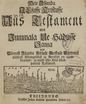 Meie Issanda Jesusse Kristusse Uus Testament (1715) | 1. Titelblatt