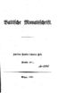 Baltische Monatsschrift [02/06] (1860) | 2. Титульный лист