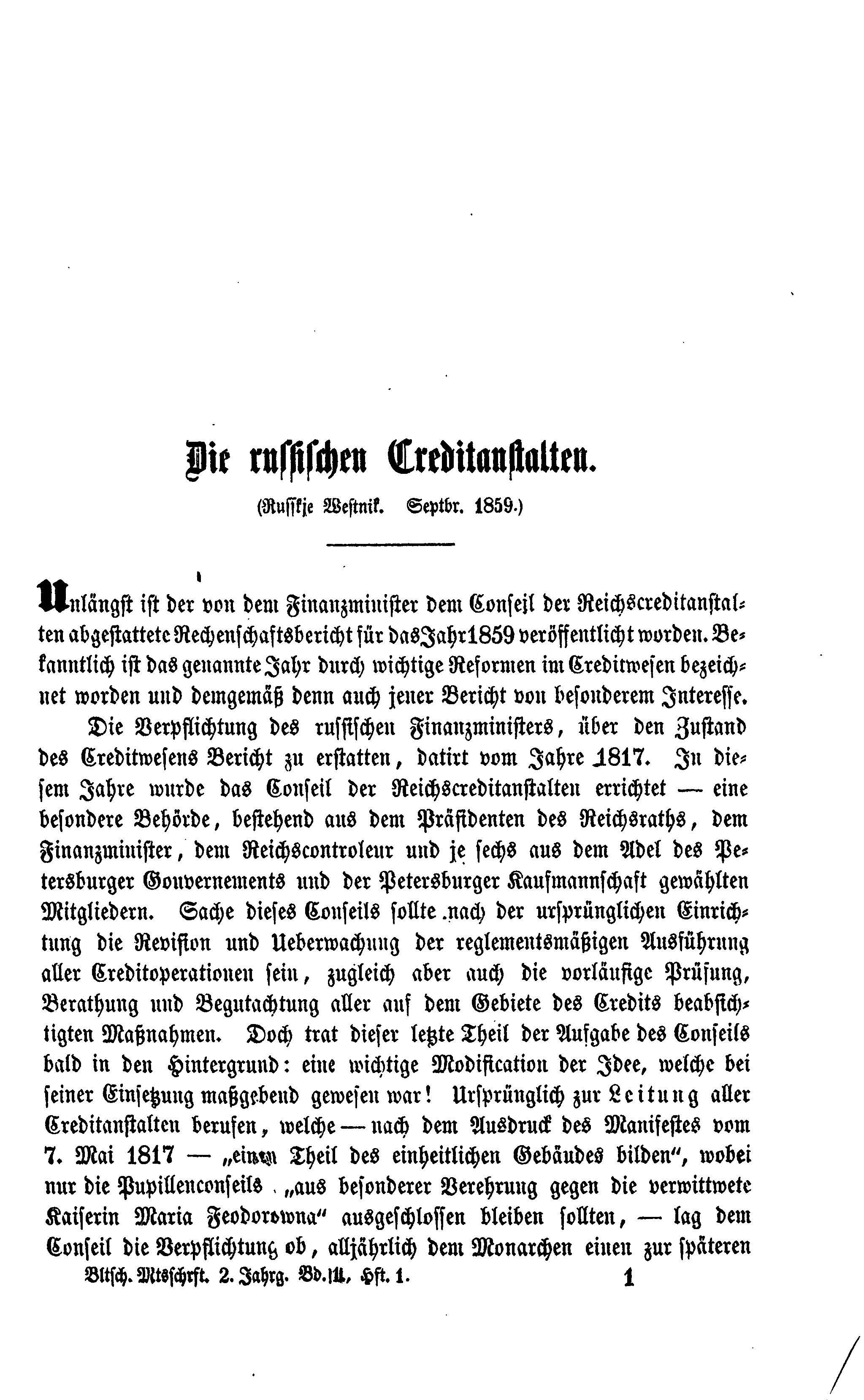 Baltische Monatsschrift [03/01] (1861) | 3. Основной текст