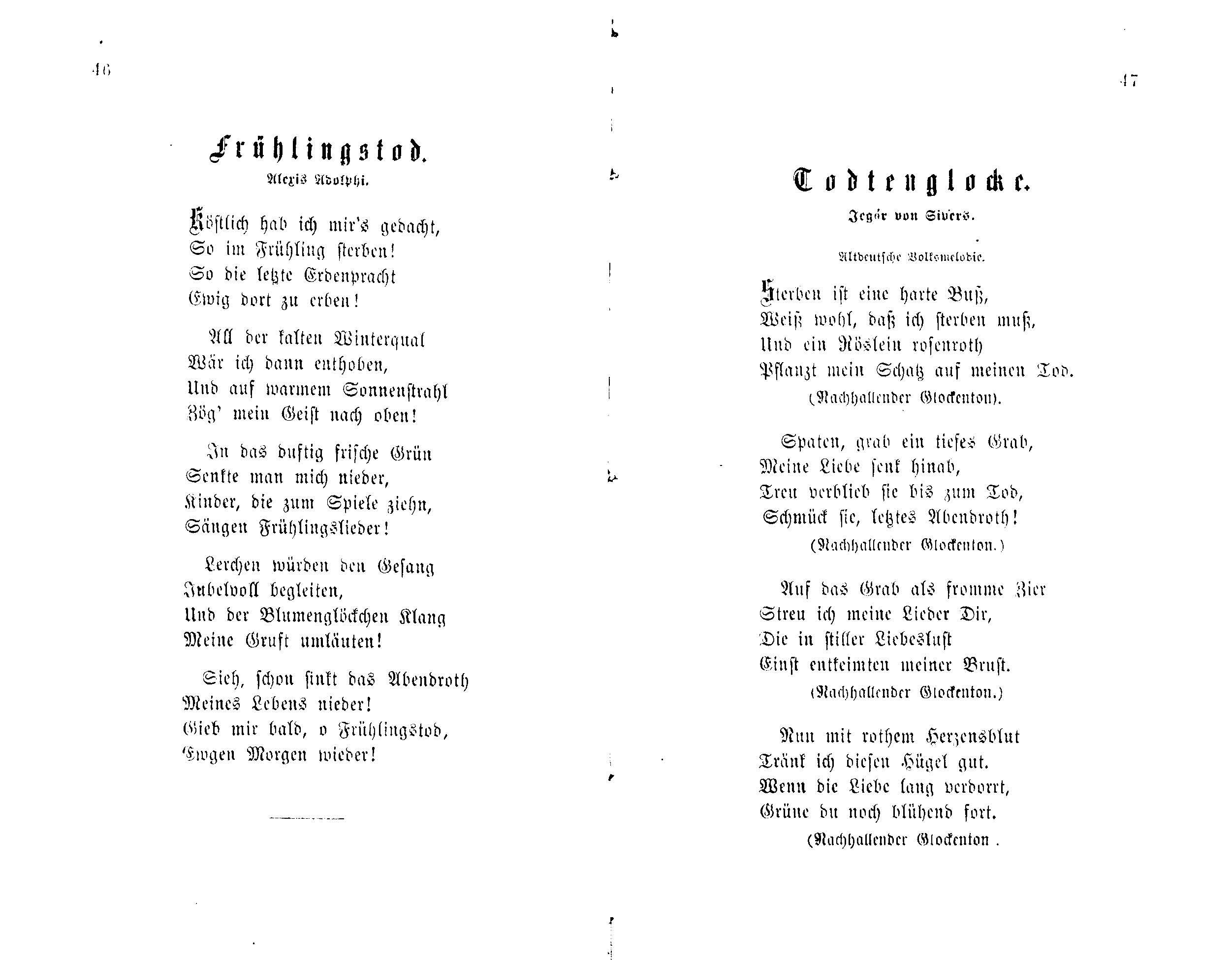 Todtenglocke (1877) | 1. (46-47) Main body of text