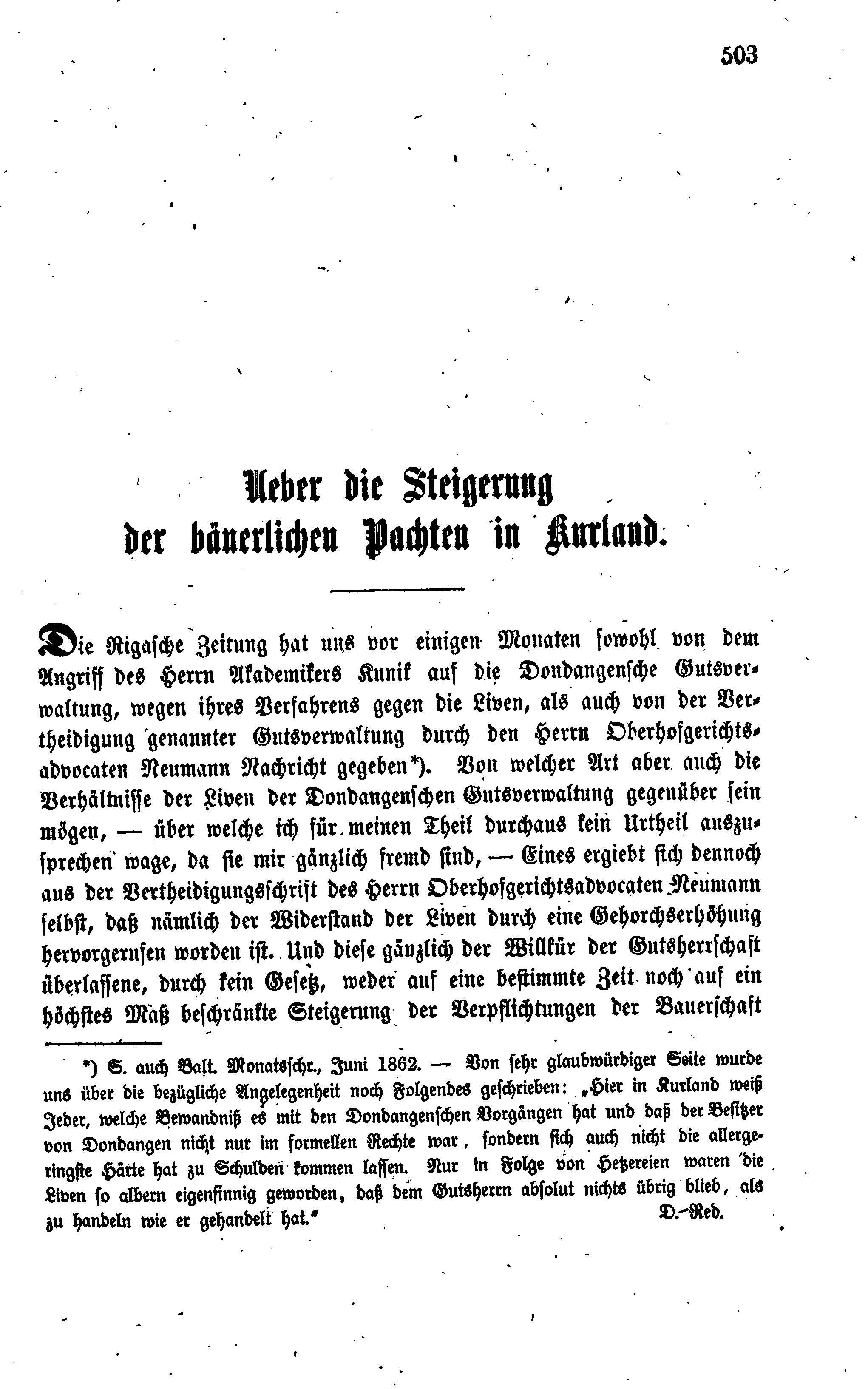 Baltische Monatsschrift [06/06] (1862) | 23. Основной текст