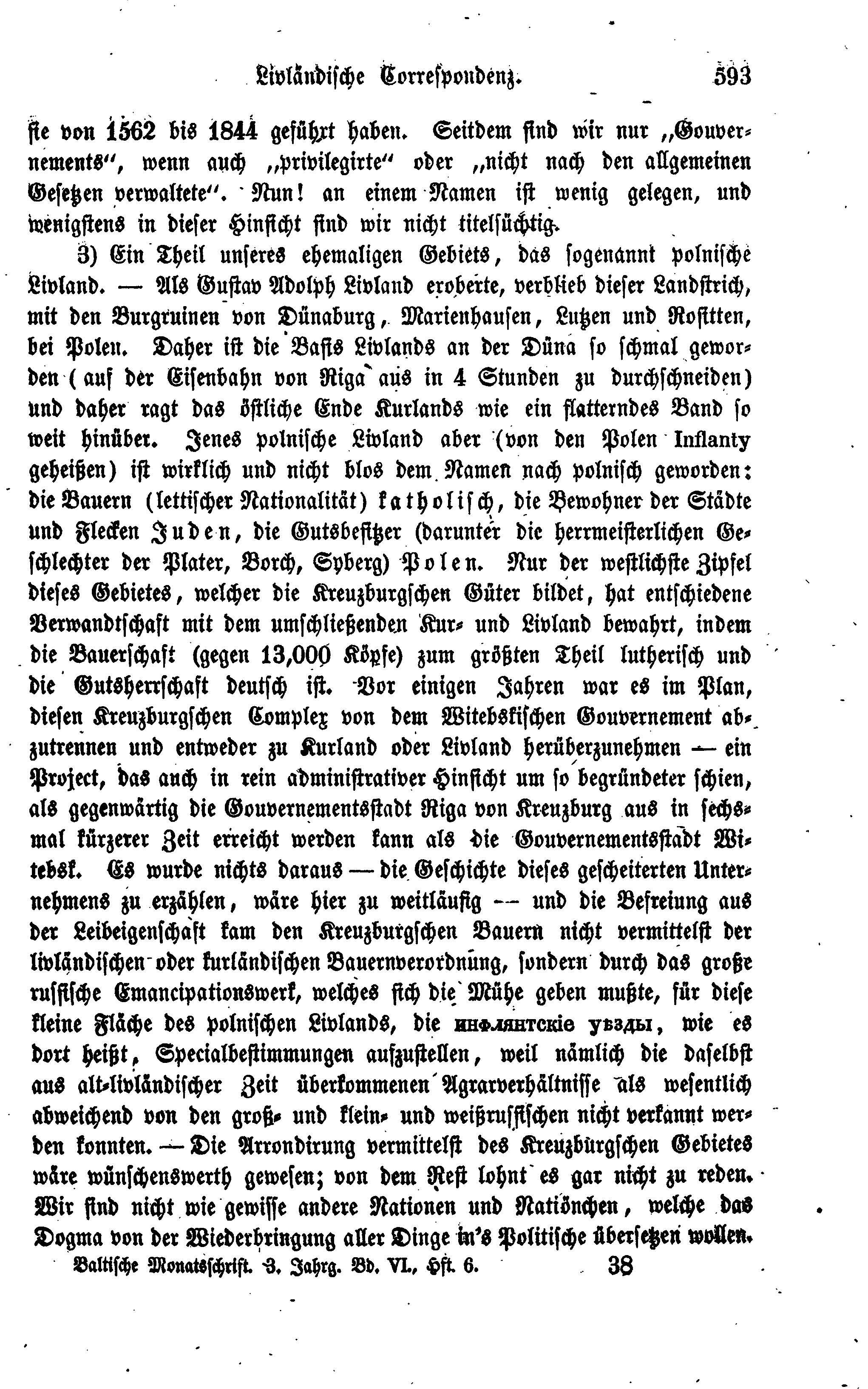 Baltische Monatsschrift [06/06] (1862) | 113. Main body of text