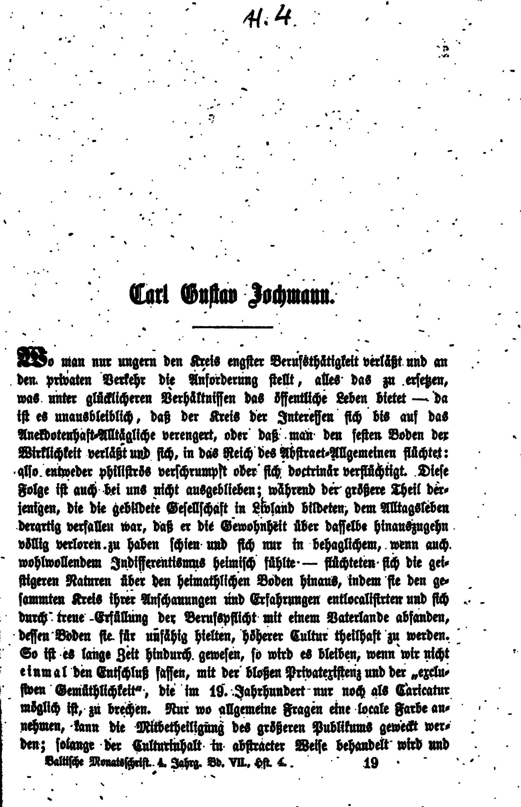 Baltische Monatsschrift [07/04] (1863) | 1. Основной текст