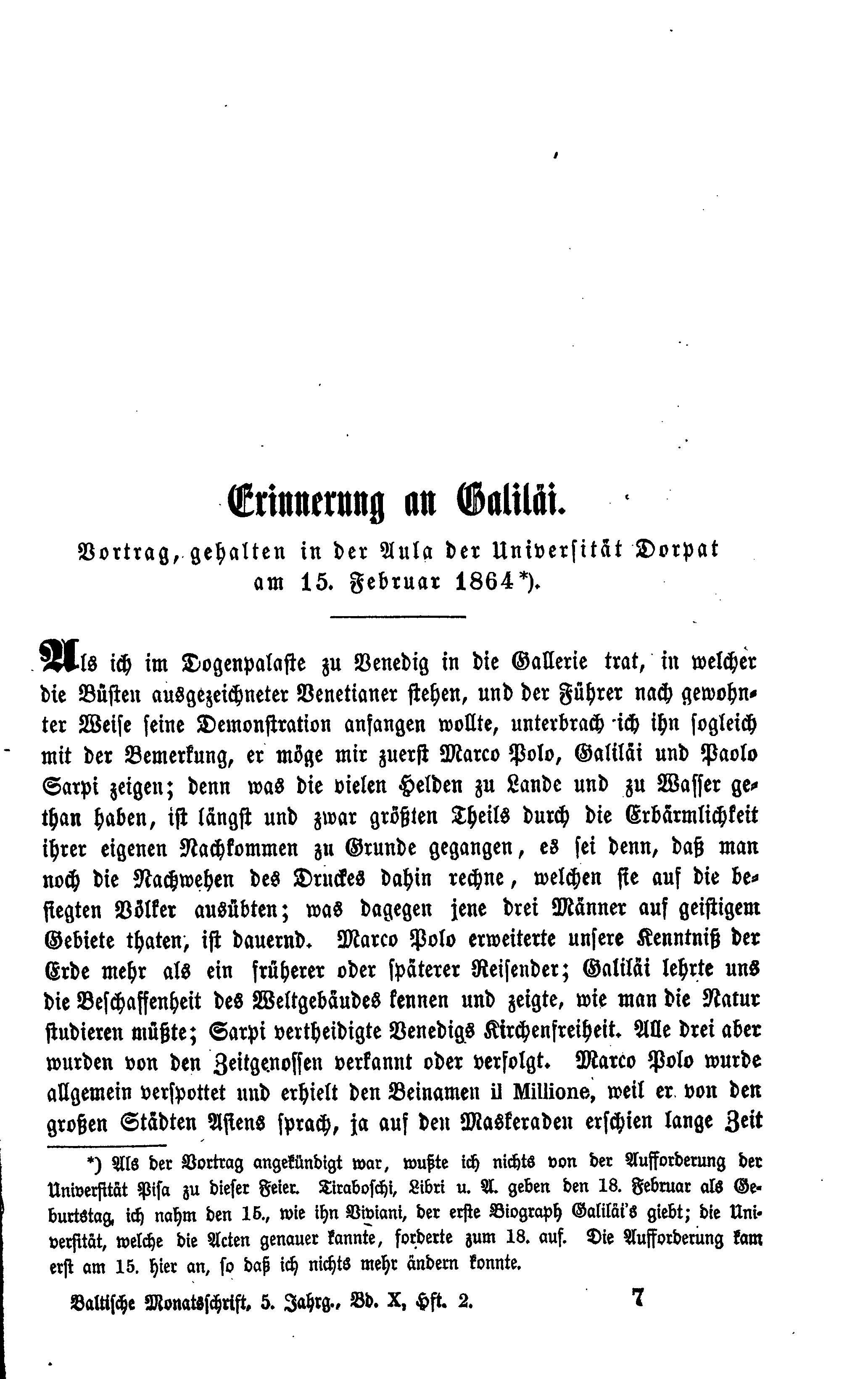Baltische Monatsschrift [10/02] (1864) | 1. Põhitekst