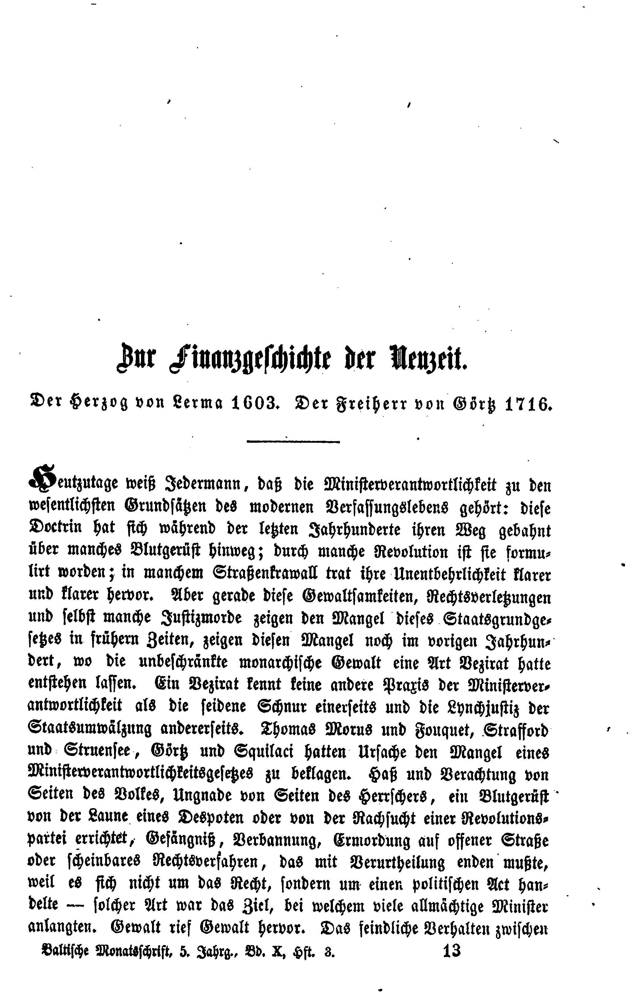 Baltische Monatsschrift [10/03] (1864) | 1. Основной текст
