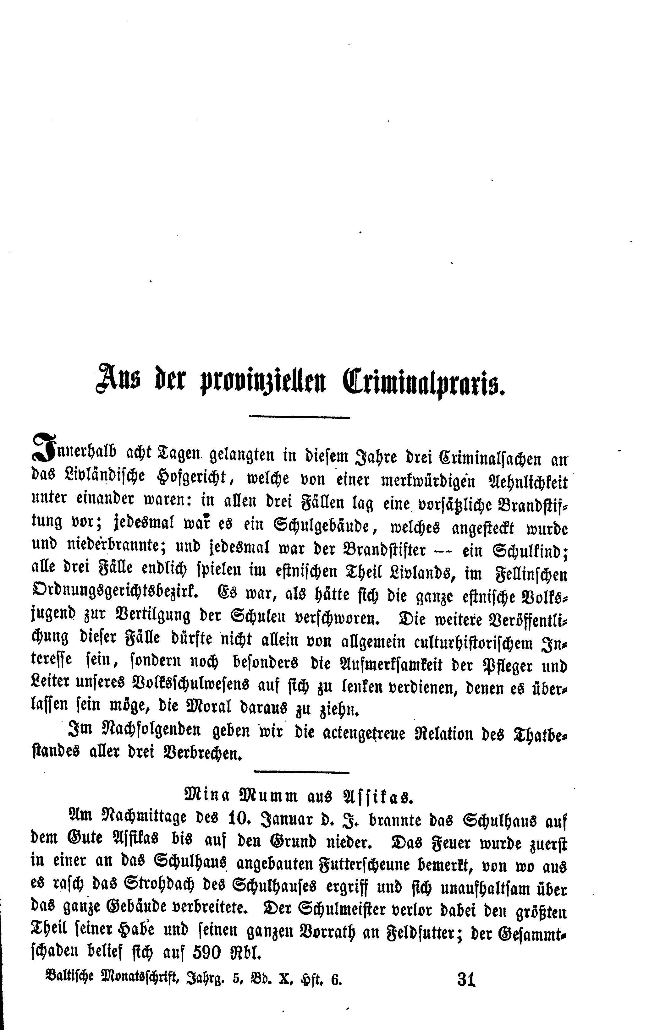 Baltische Monatsschrift [10/06] (1864) | 1. Põhitekst