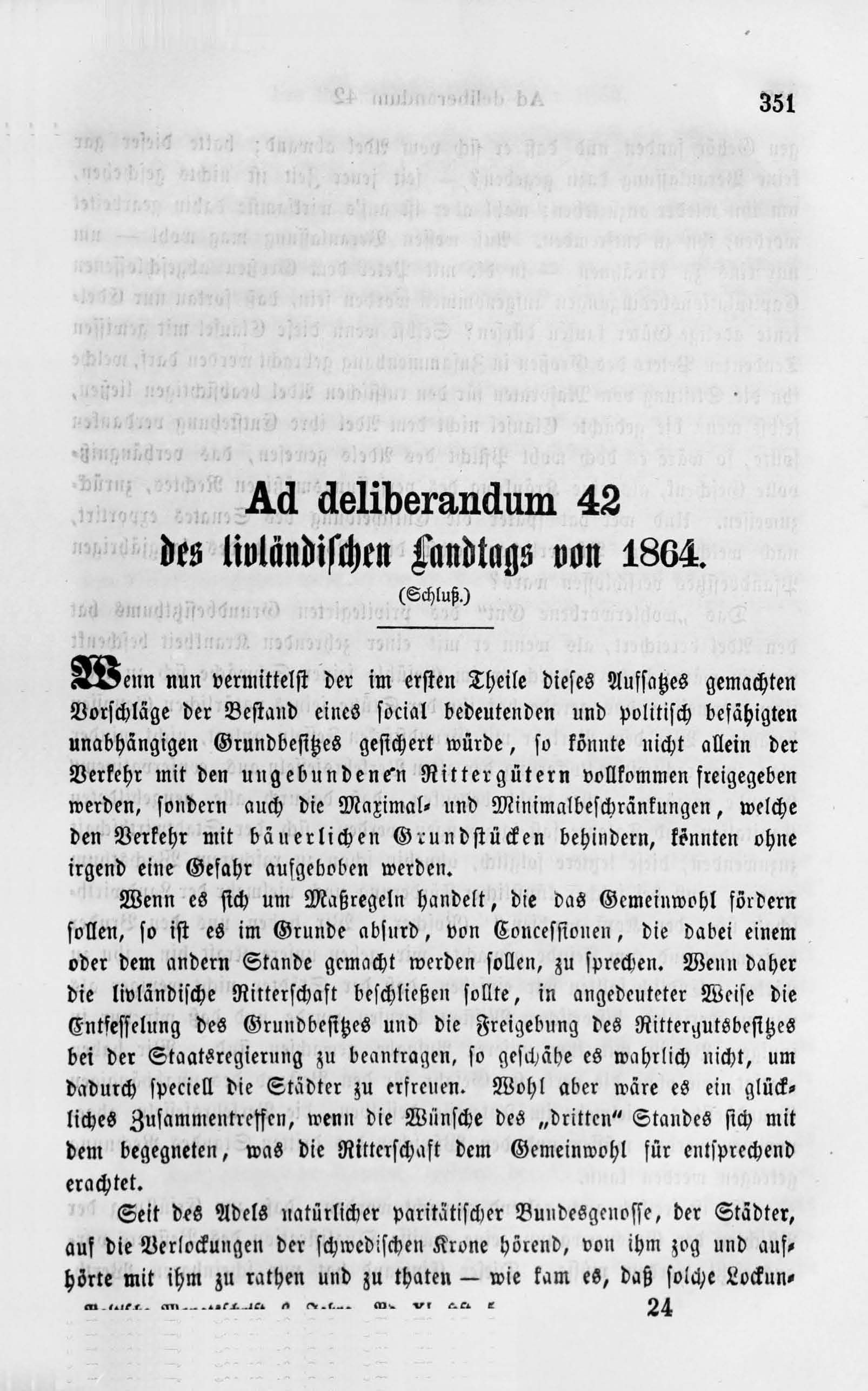 Baltische Monatsschrift [11/05] (1865) | 1. Põhitekst
