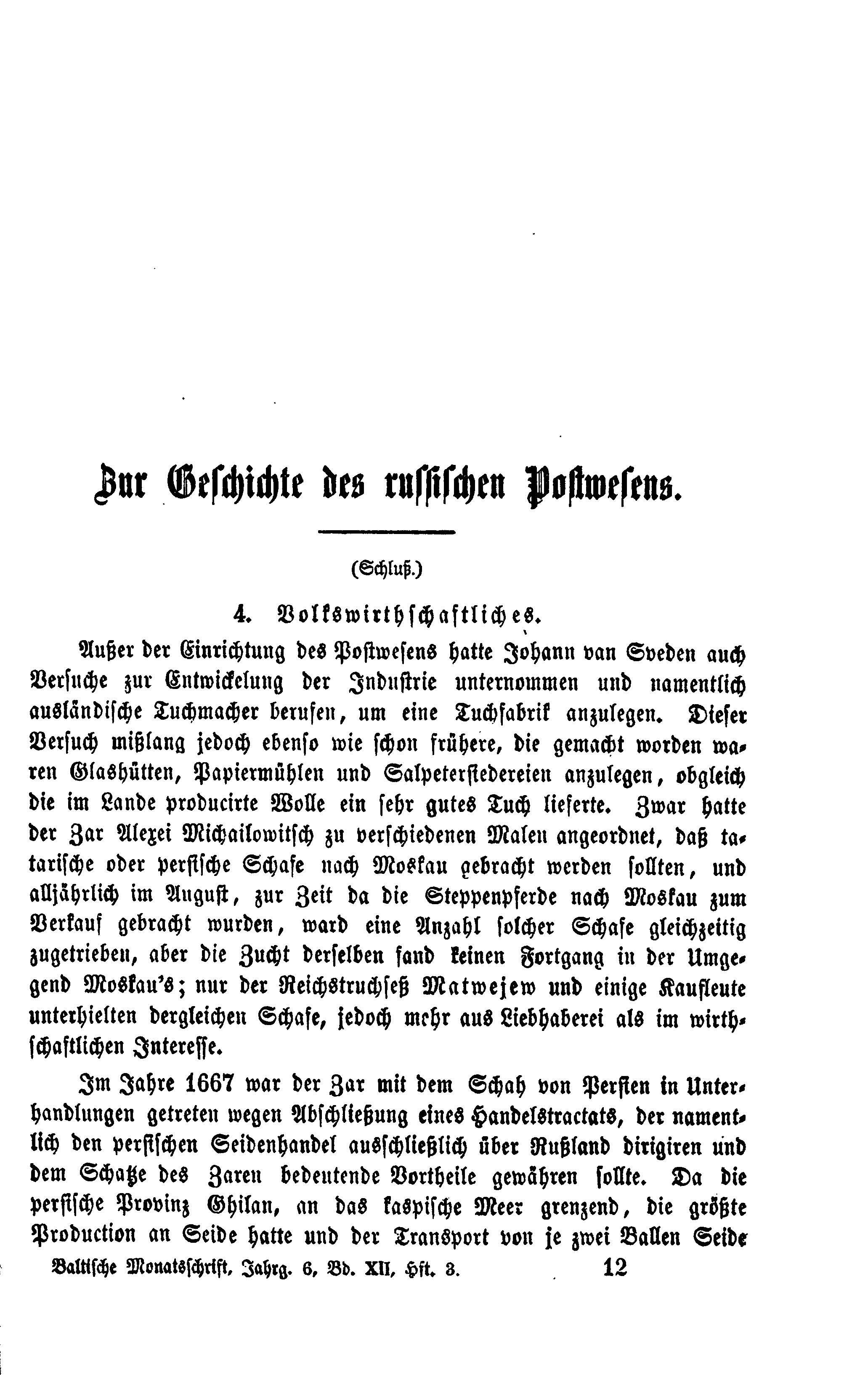 Baltische Monatsschrift [12/03] (1865) | 1. Основной текст