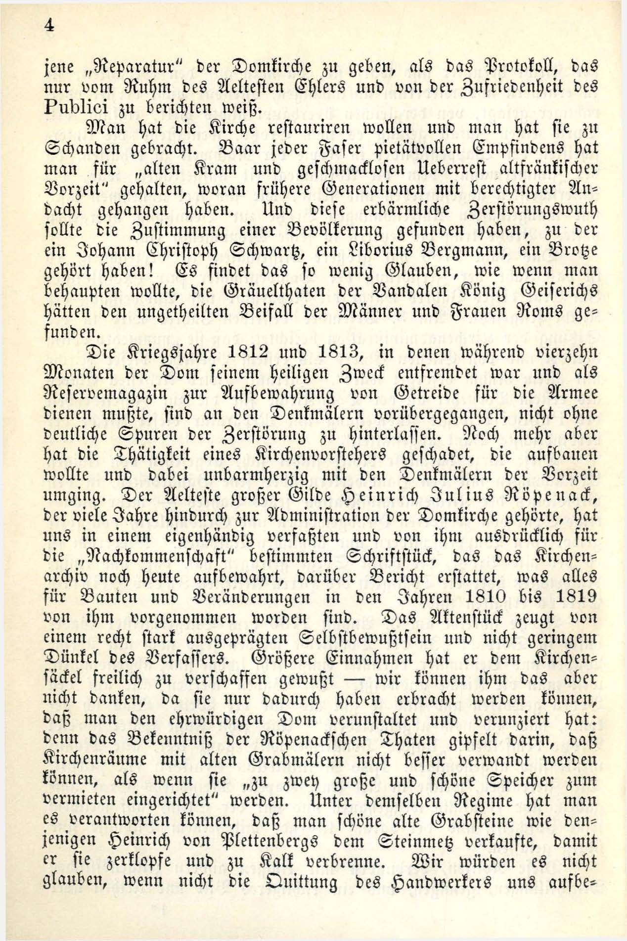 Denkmäler im Dom zu Riga (1885) | 5. Haupttext