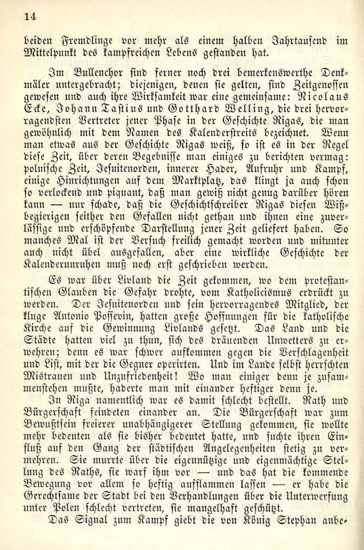 Denkmäler im Dom zu Riga (1885) | 15. Основной текст