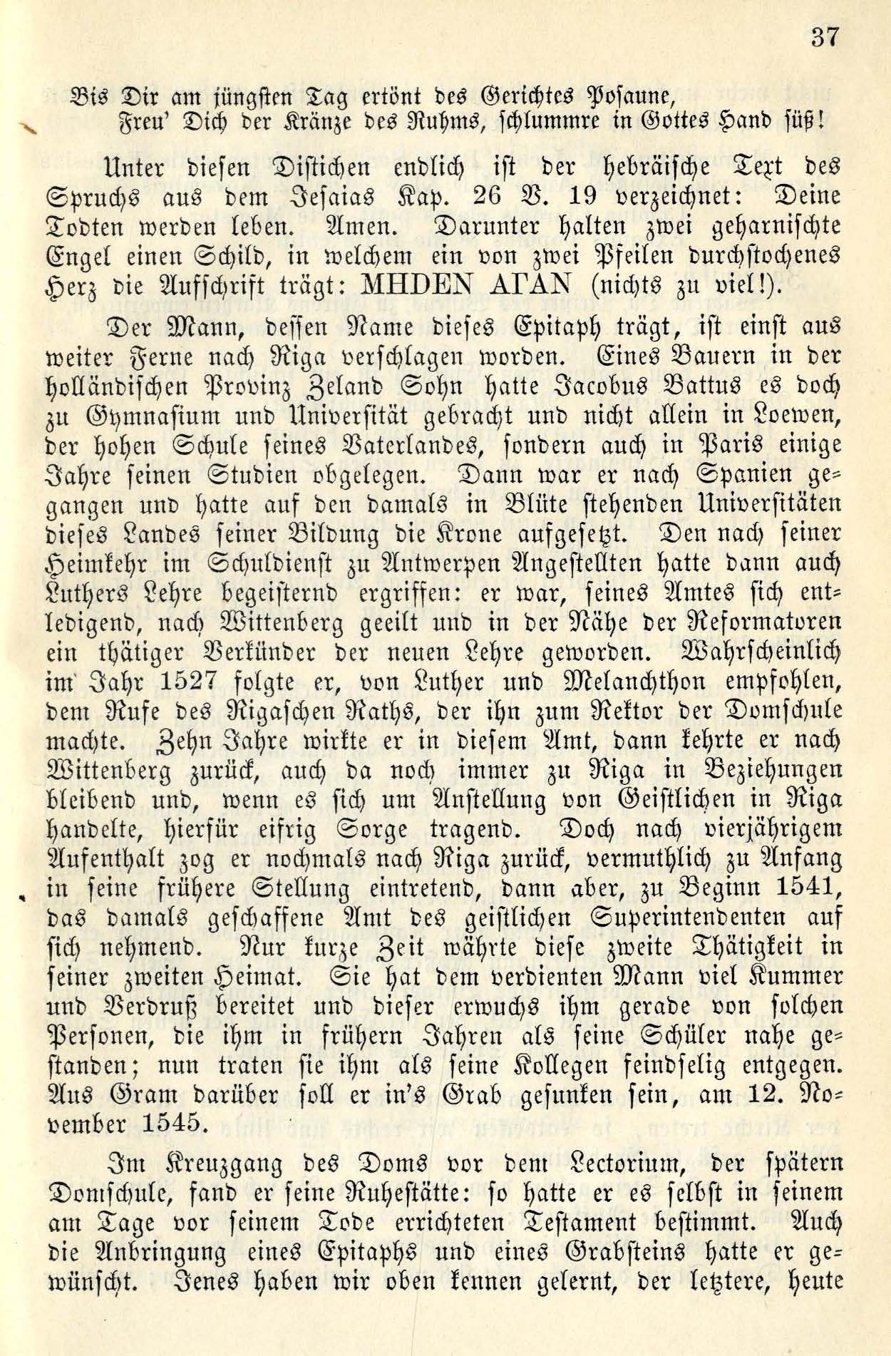 Denkmäler im Dom zu Riga (1885) | 38. Main body of text