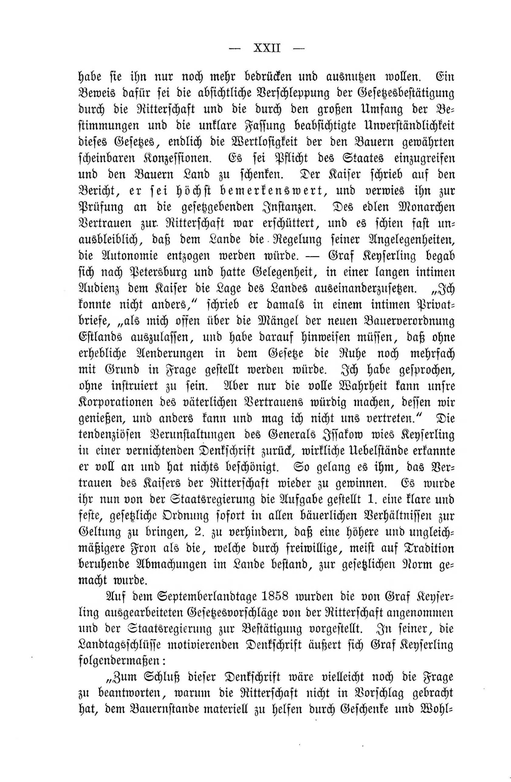 Aus den Tagebuchblättern (1894) | 22. Põhitekst