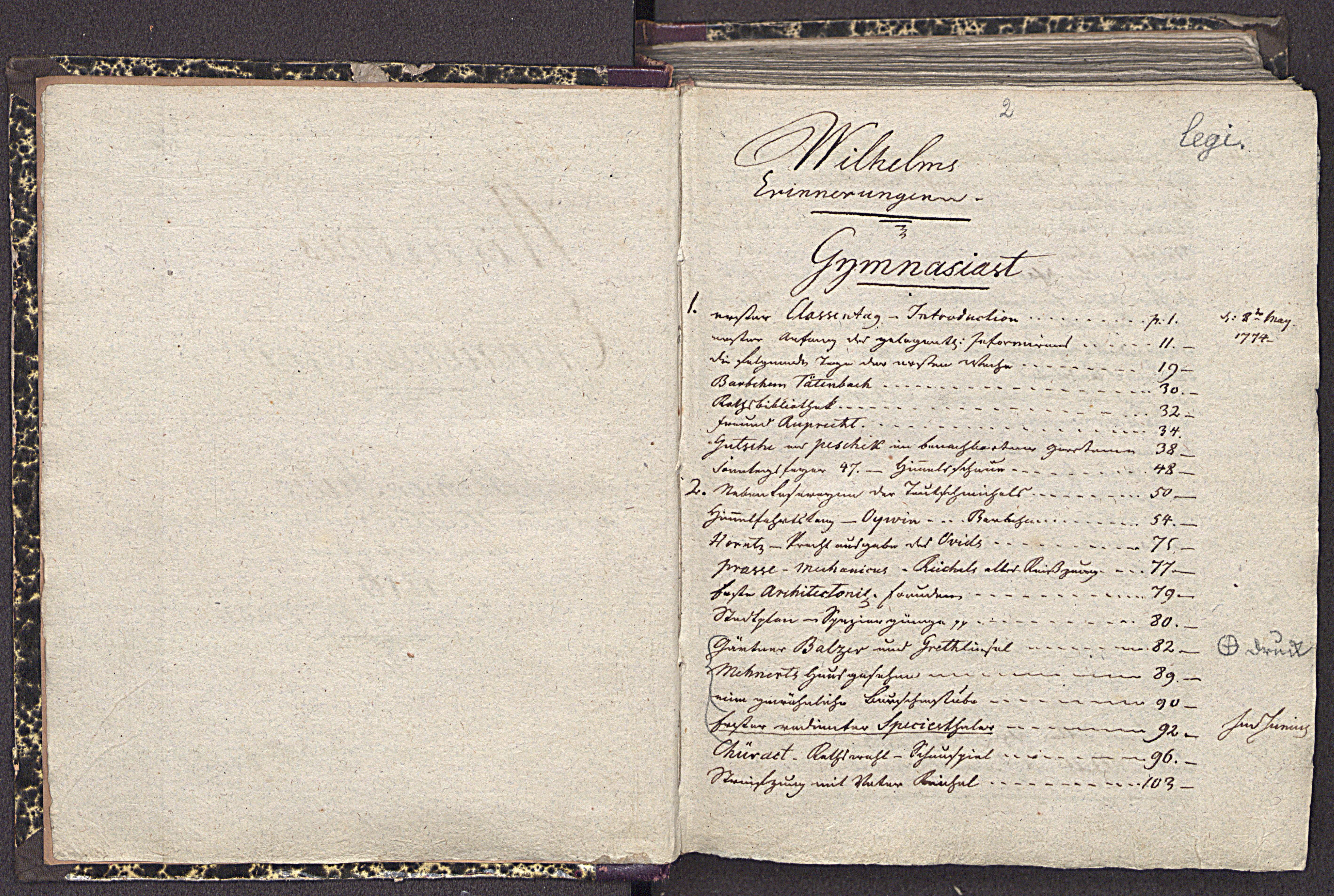 Wilhelms Erinnerungen [03] (1816) | 4. Основной текст
