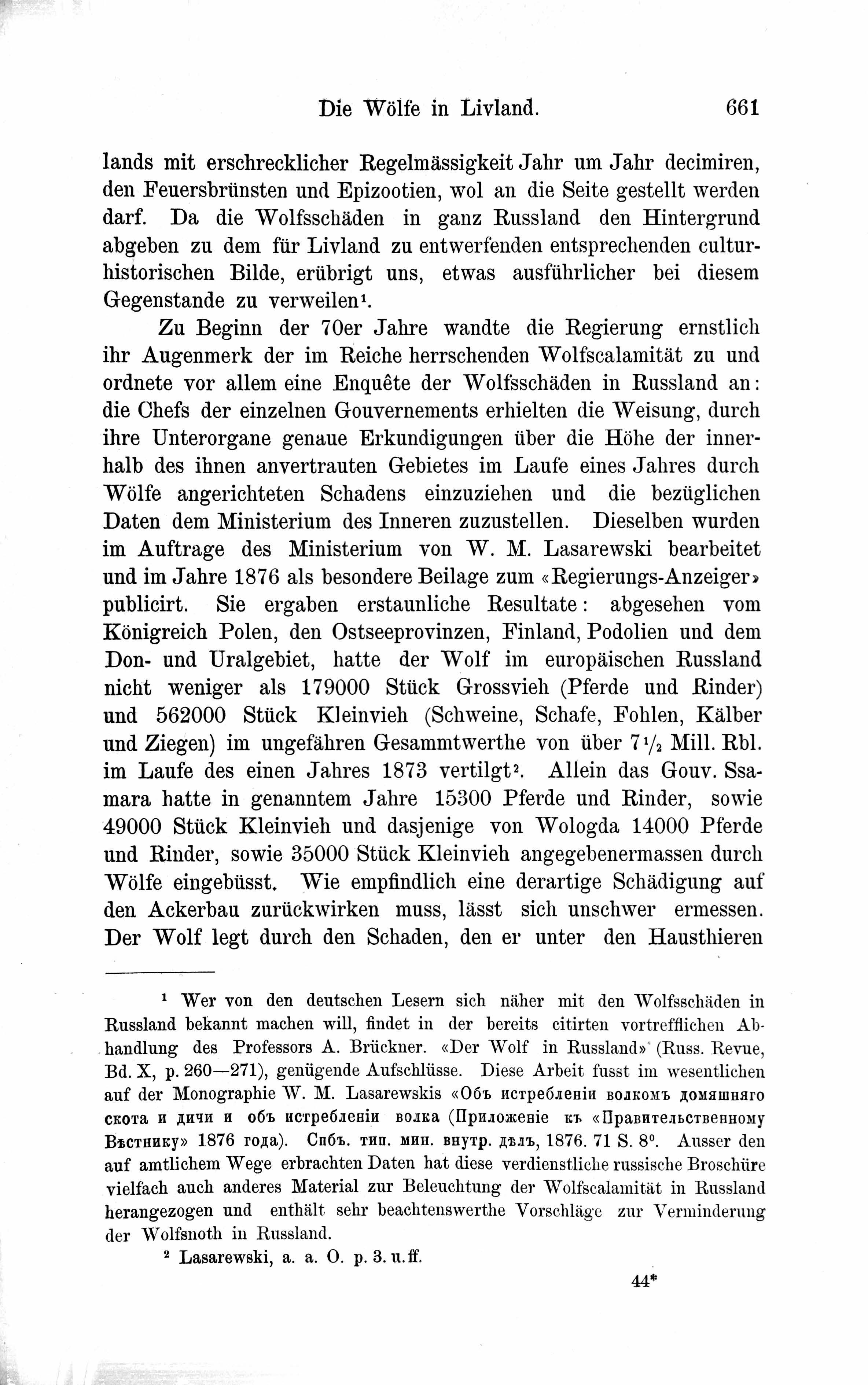 Die Wölfe in Livland (1882) | 3. Põhitekst