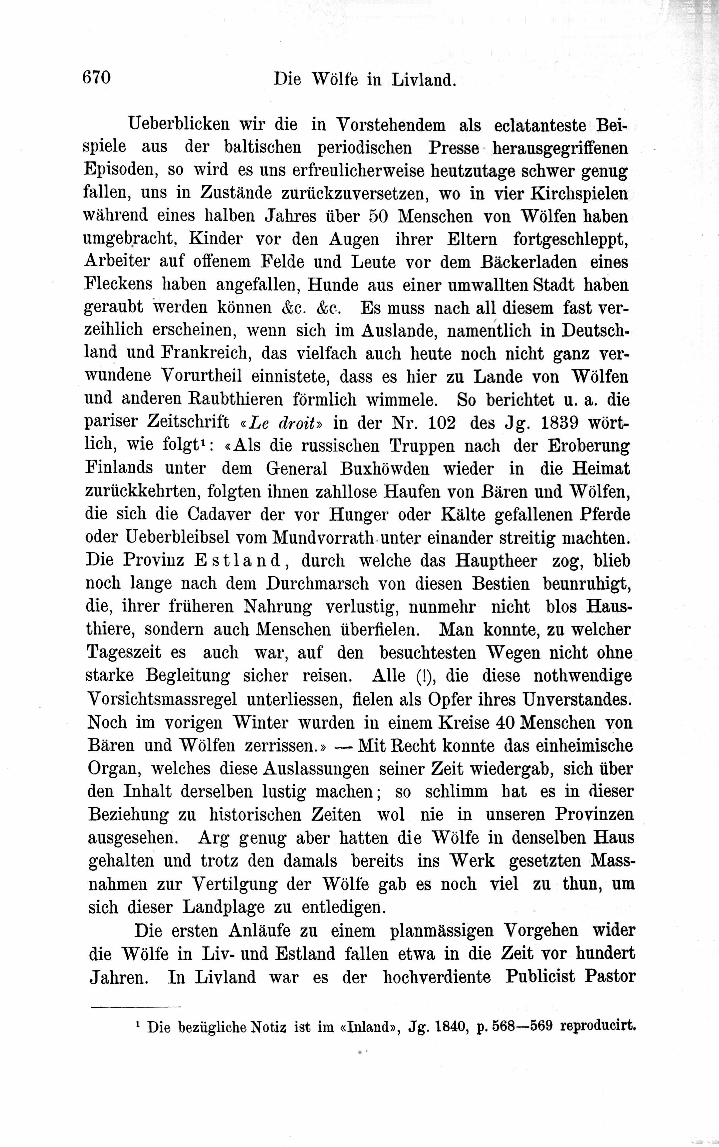 Die Wölfe in Livland (1882) | 12. Haupttext