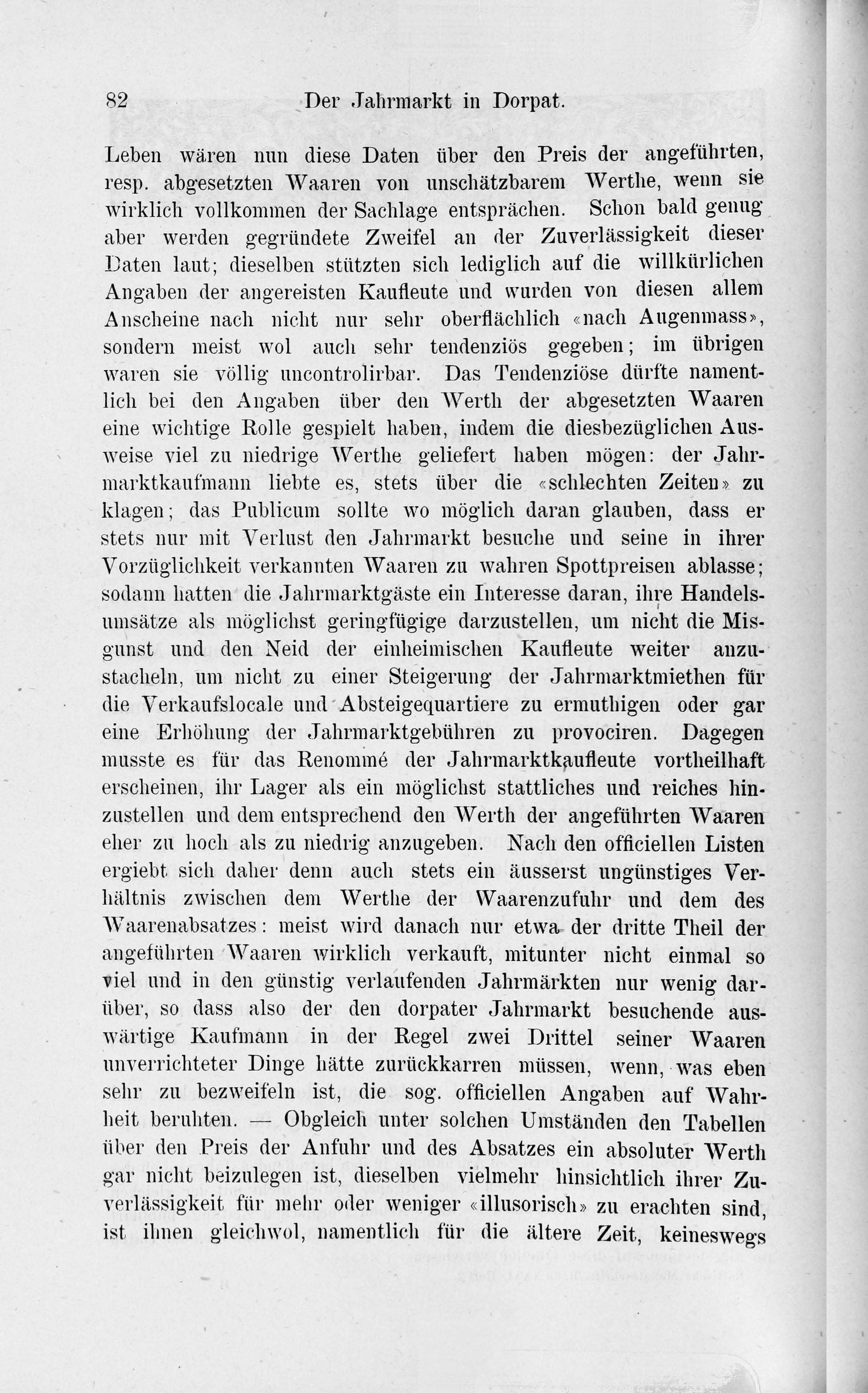 Der Jahrmarkt in Dorpat [2] (1884) | 2. Põhitekst