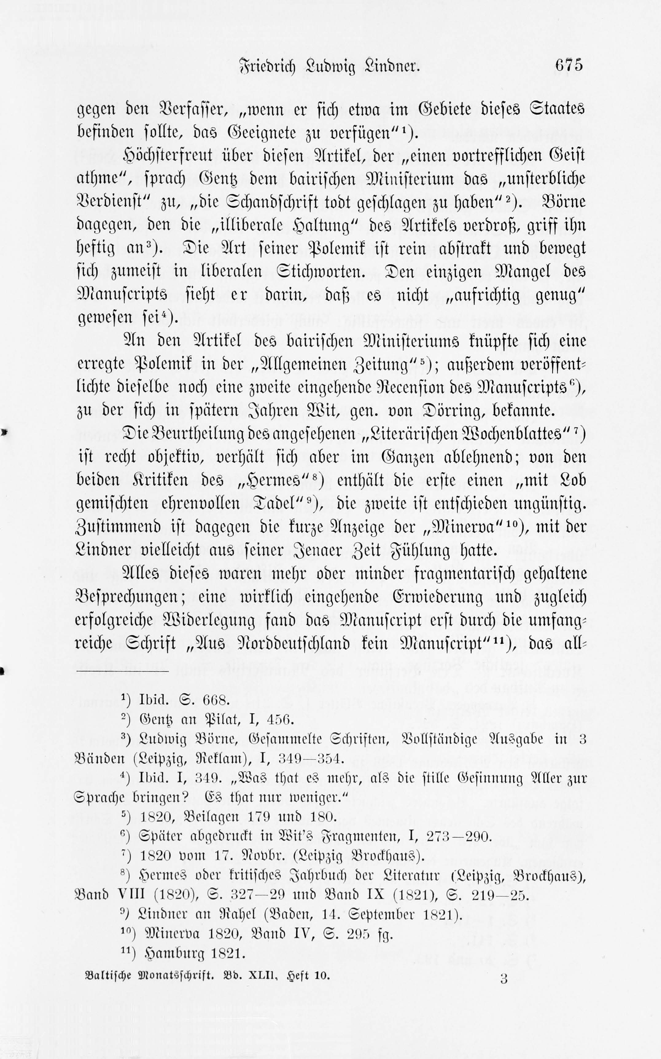 Leben und Schriften des Kurländers Friedrich Ludwig Lindner [2] (1895) | 5. Main body of text