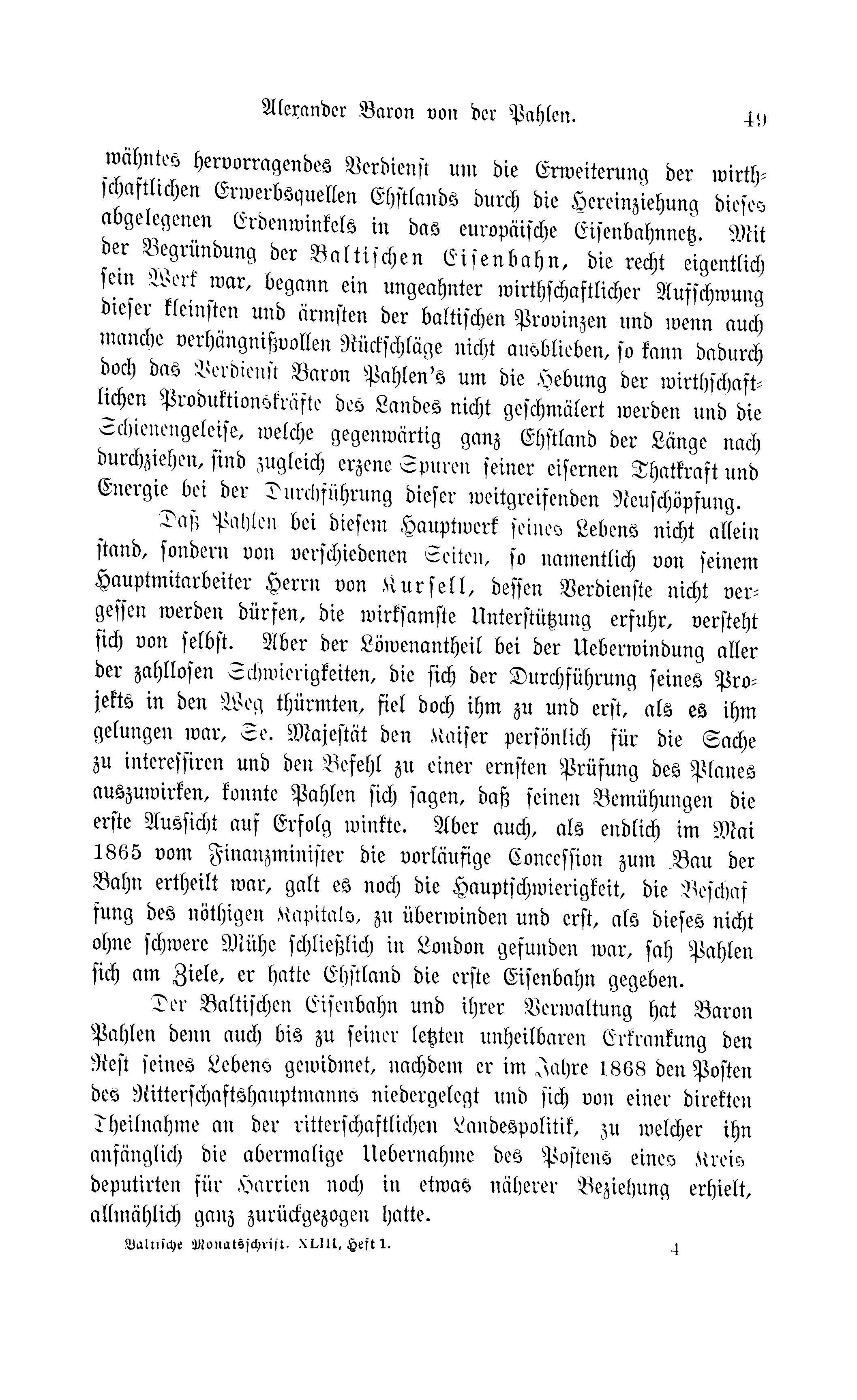 Baltische Monatsschrift [43] (1896) | 53. (49) Haupttext