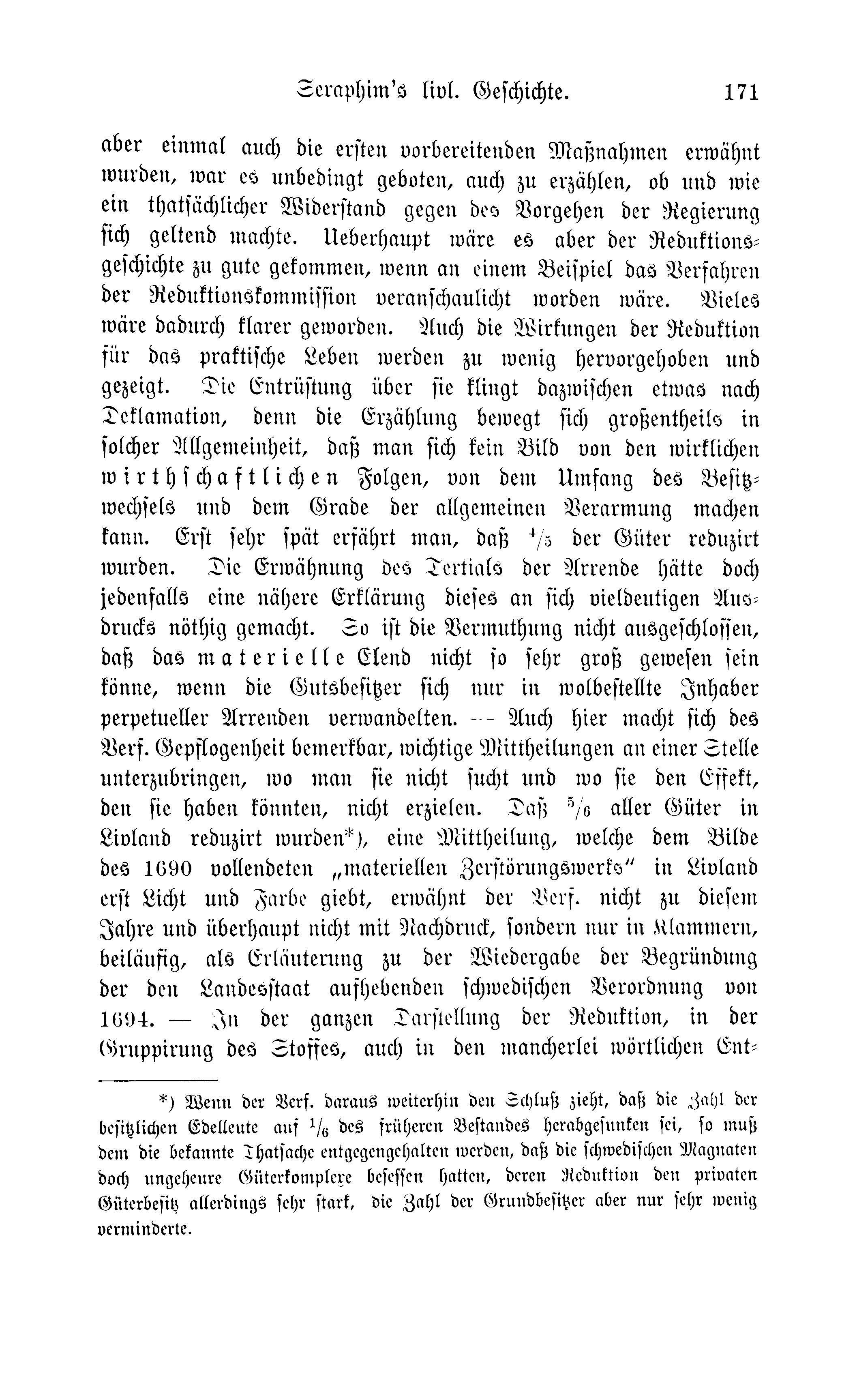 Baltische Monatsschrift [43] (1896) | 175. (171) Haupttext
