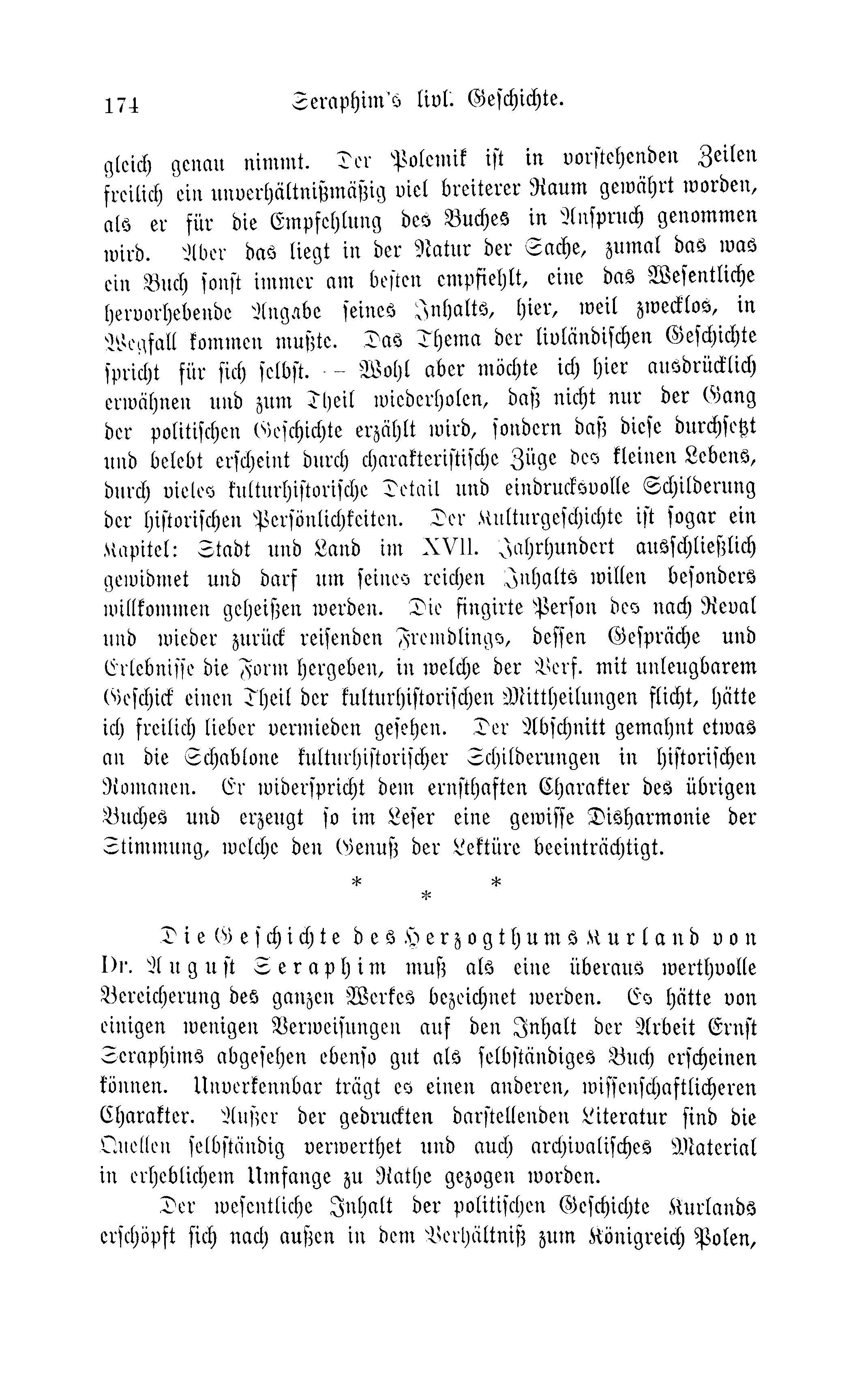 Baltische Monatsschrift [43] (1896) | 178. (174) Main body of text