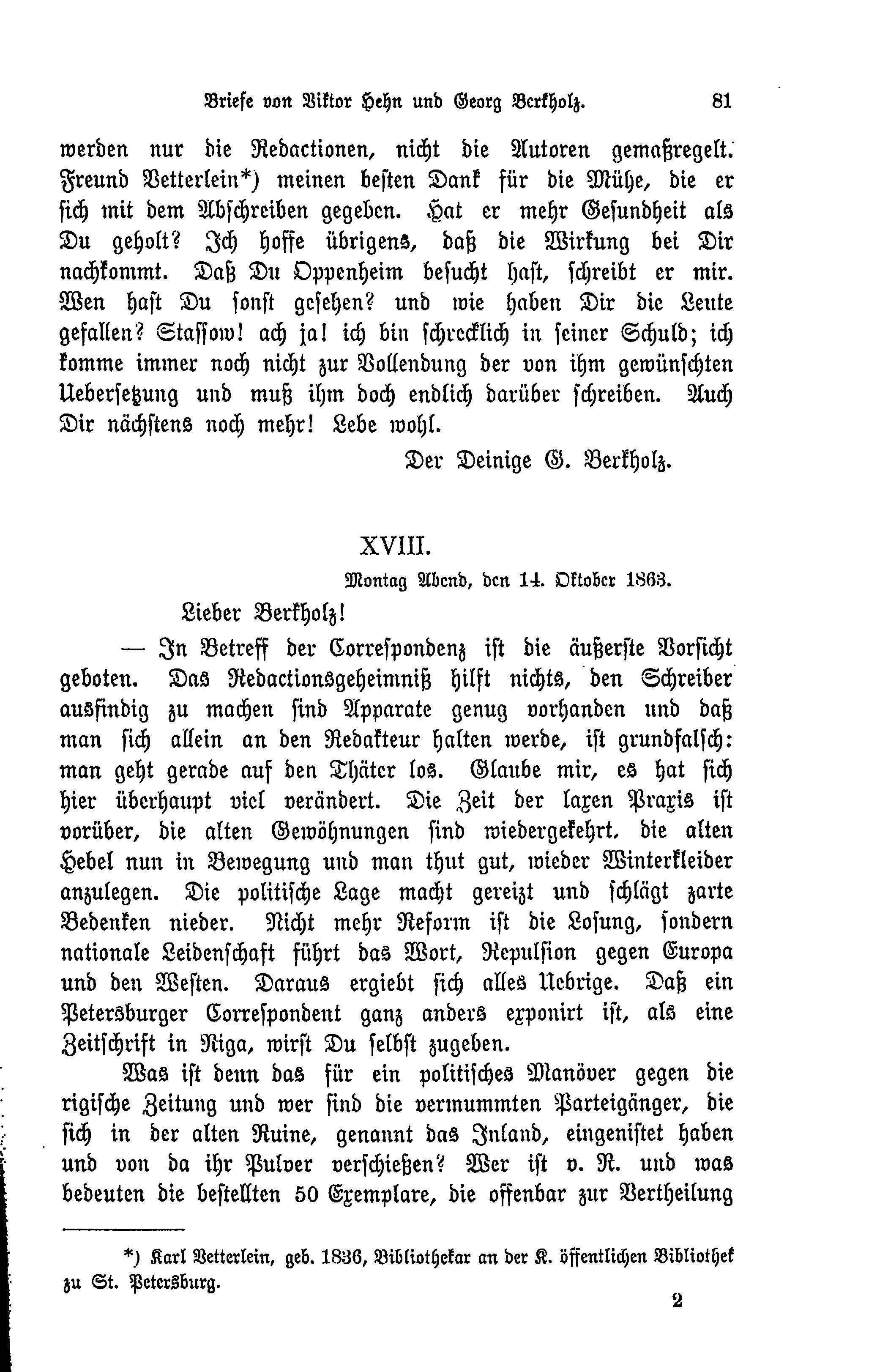 Baltische Monatsschrift [44] (1897) | 84. (81) Main body of text