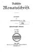 Baltische Monatsschrift [55] (1903) | 1. Titelblatt