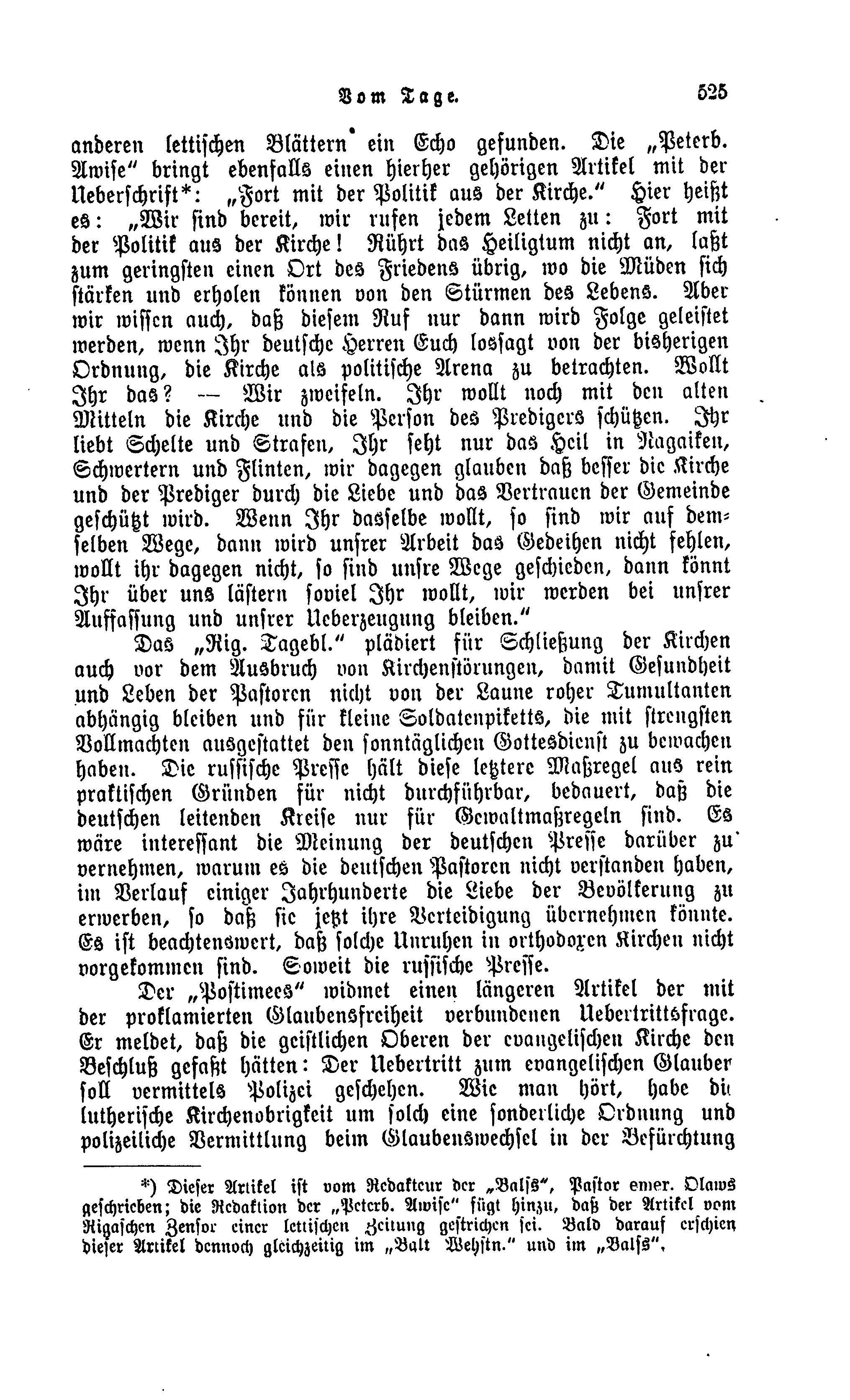 Baltische Monatsschrift [59] (1905) | 528. (525) Põhitekst