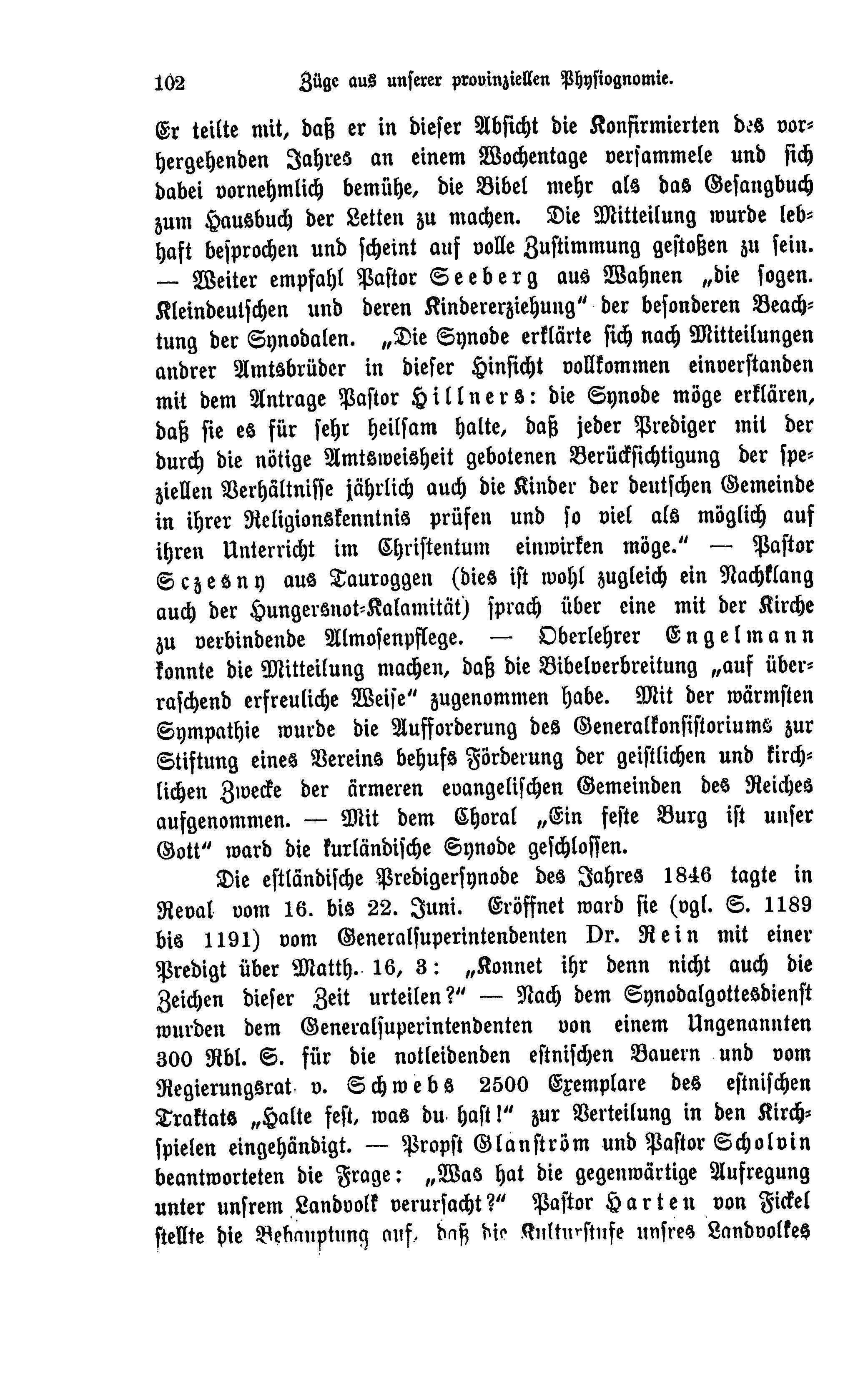 Züge aus unserer provinziellen Physiognomie vor zwei Menschenaltern (1906) | 11. Haupttext