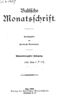 Baltische Monatsschrift [62] (1906) | 1. Титульный лист