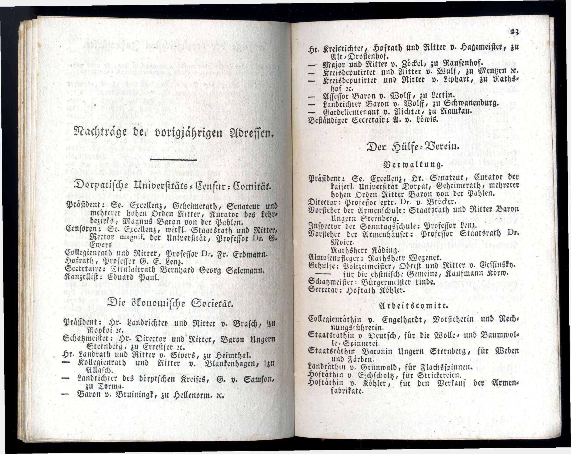 Dörptscher Kalender [1830] (1829) | 19. Основной текст