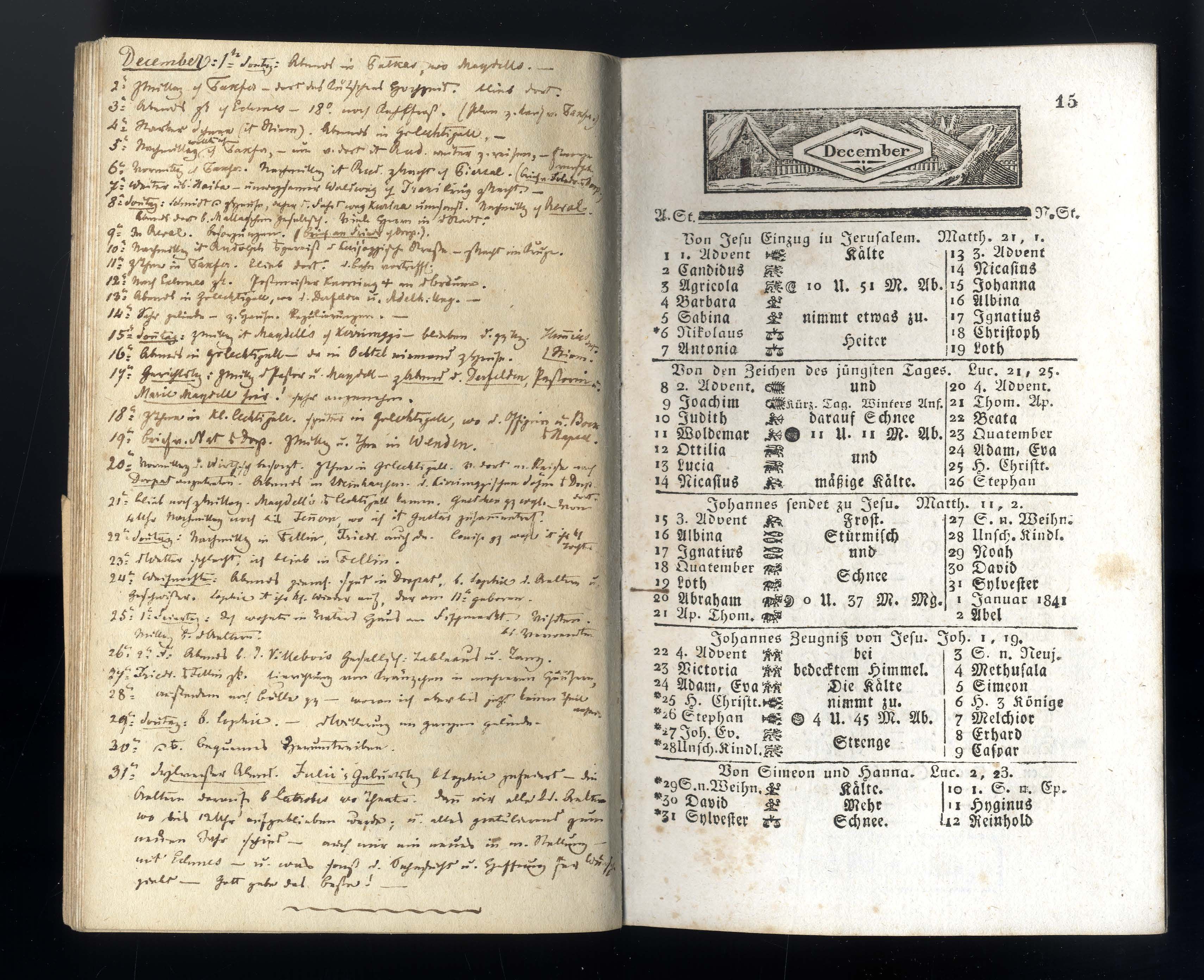 Dörptscher Kalender [1840] (1839) | 15. Main body of text