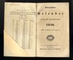Dörptscher Kalender [1840] (1839) | 2. Titelblatt