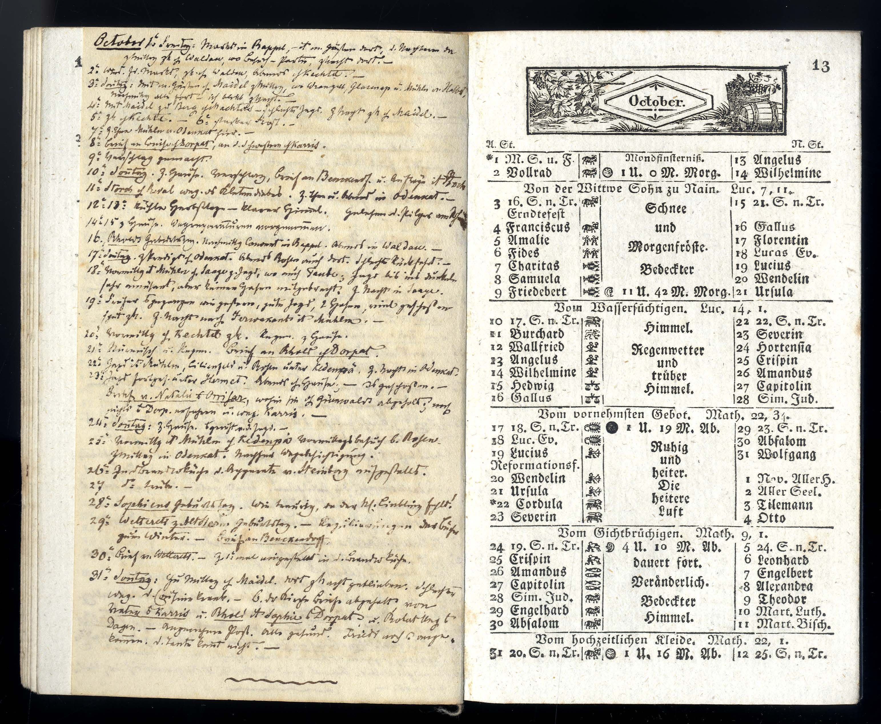 Dörptscher Kalender [1837] (1836) | 13. Основной текст