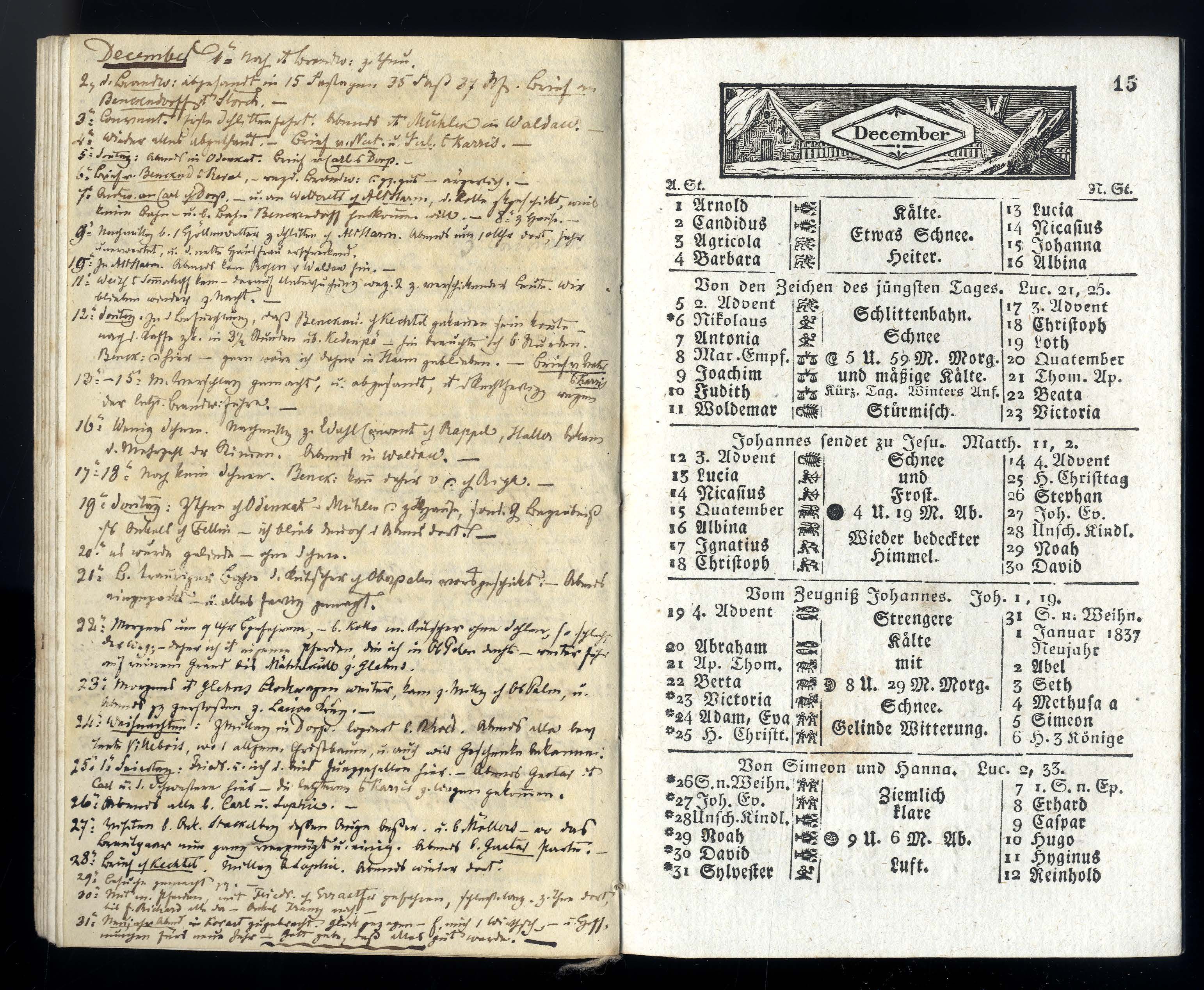 Dörptscher Kalender [1837] (1836) | 15. Main body of text