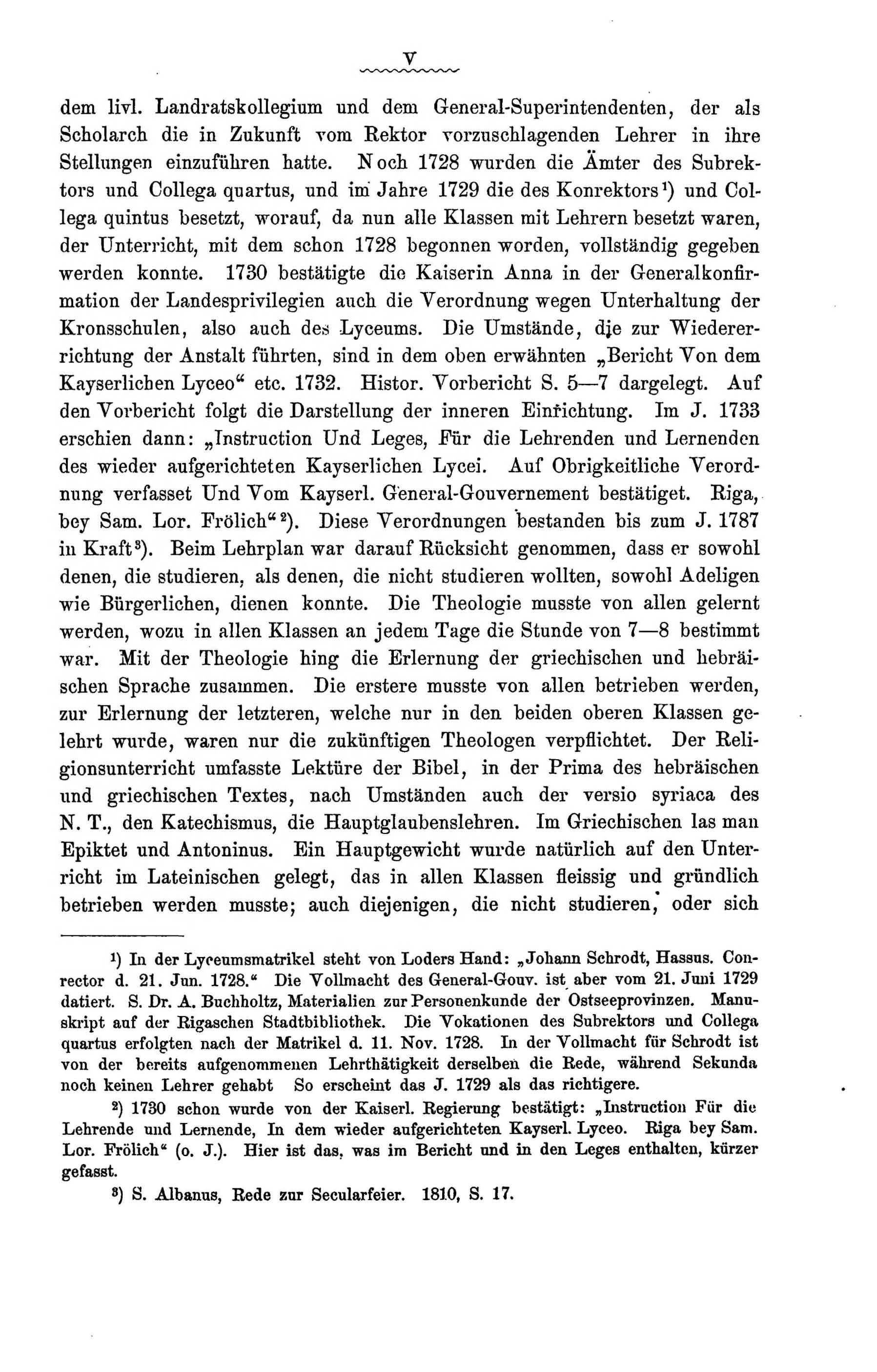 Zur Geschichte des Gouvernements-Gymnasiums in Riga (1888) | 9. Põhitekst