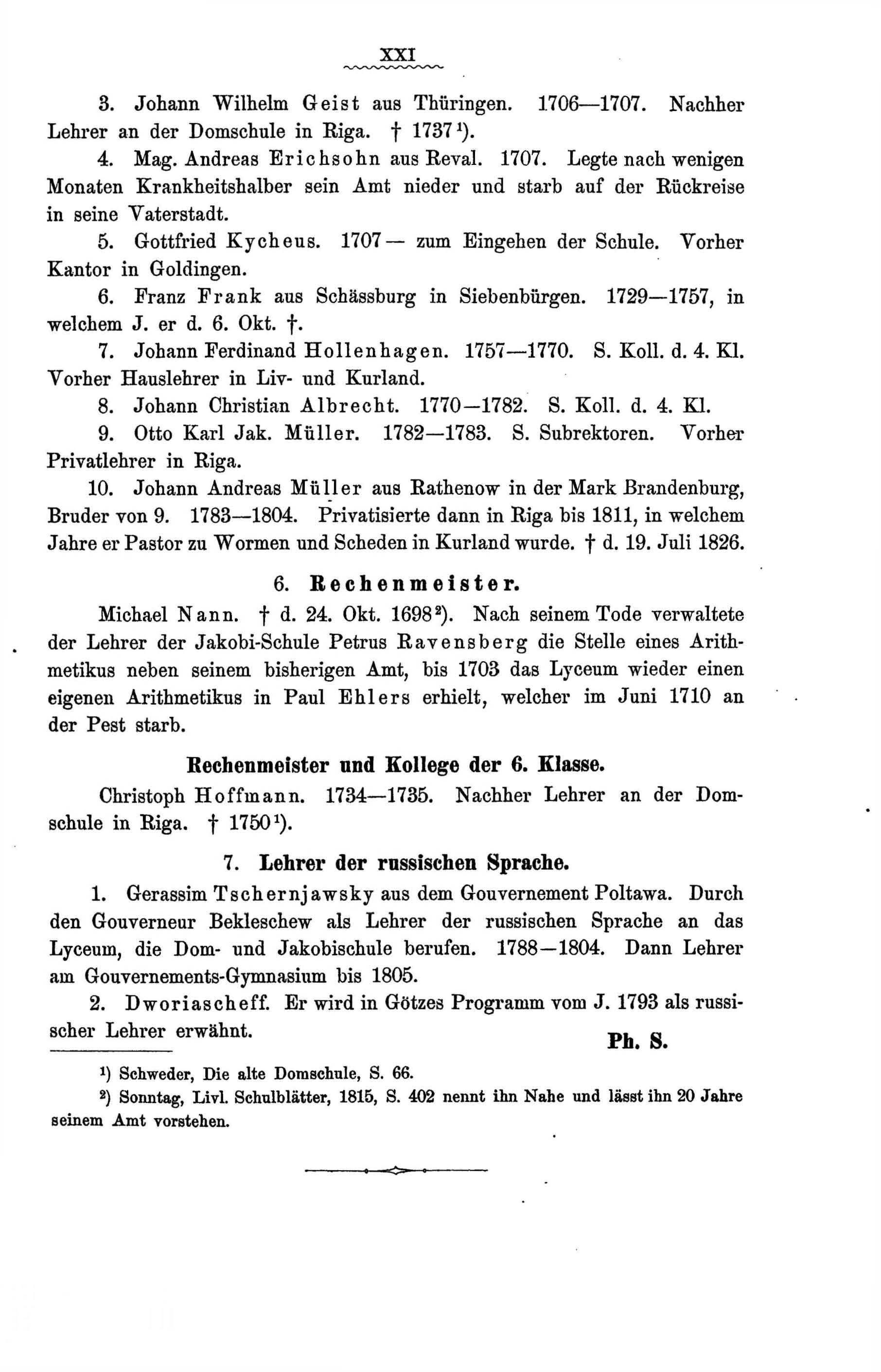 Zur Geschichte des Gouvernements-Gymnasiums in Riga (1888) | 25. Main body of text