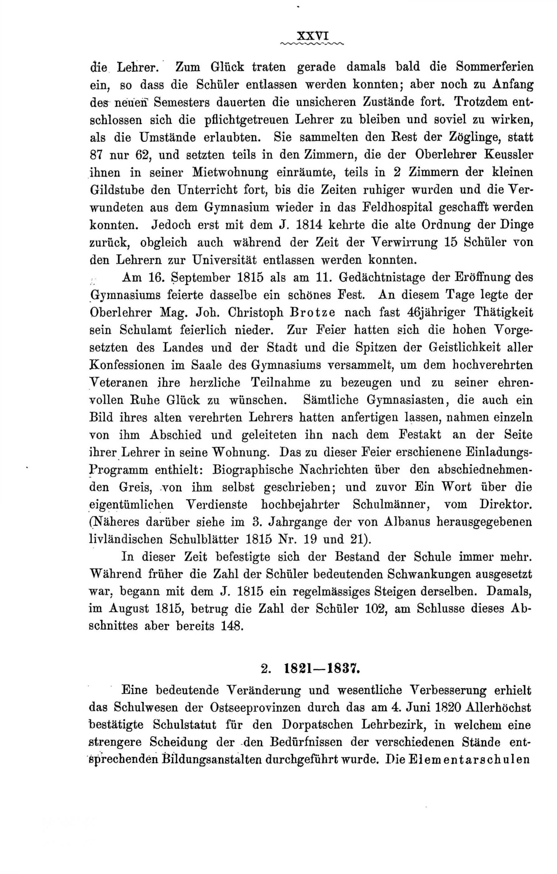 Zur Geschichte des Gouvernements-Gymnasiums in Riga (1888) | 30. Põhitekst