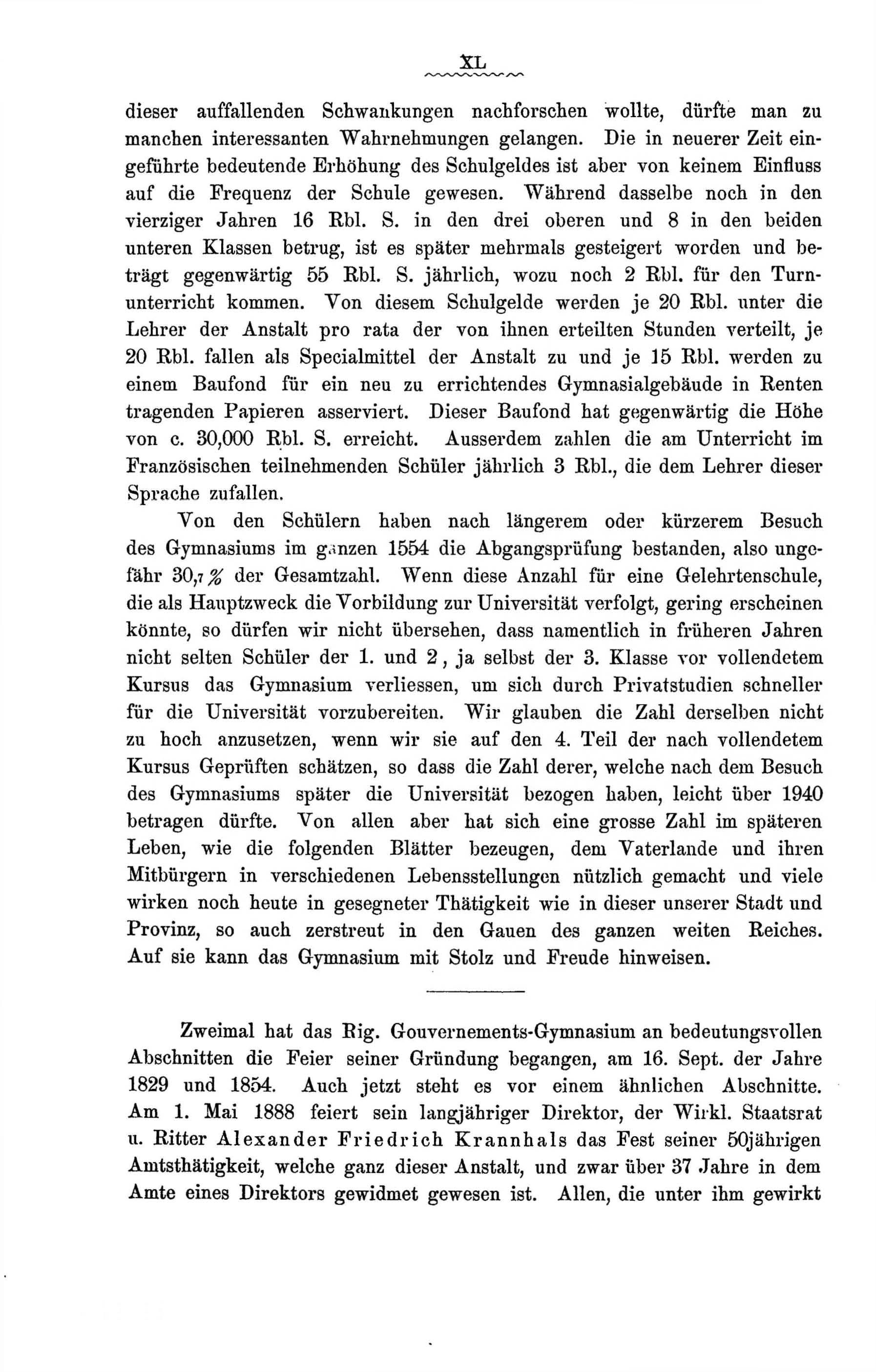 Zur Geschichte des Gouvernements-Gymnasiums in Riga (1888) | 50. Põhitekst