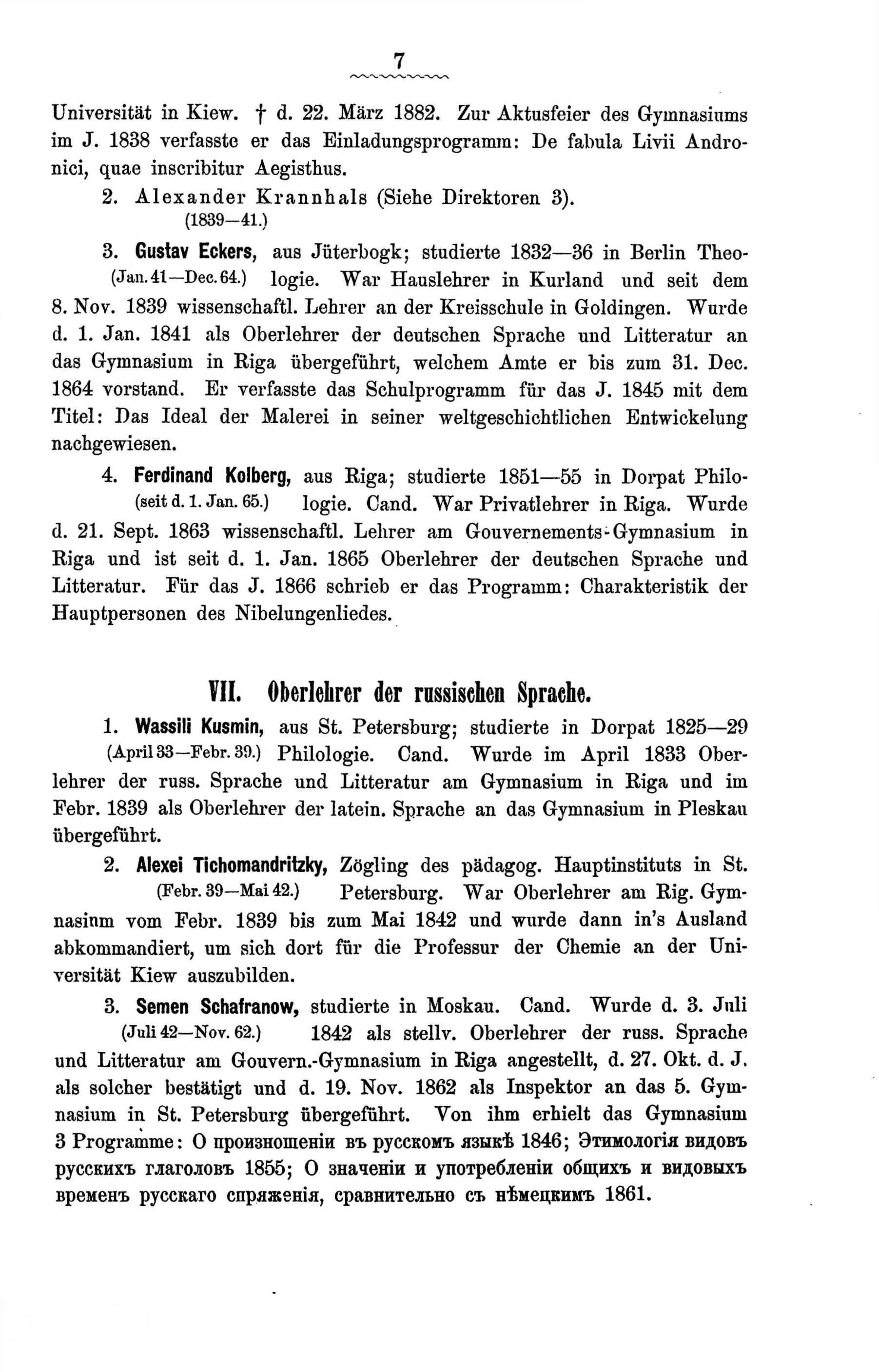 Zur Geschichte des Gouvernements-Gymnasiums in Riga (1888) | 60. Põhitekst