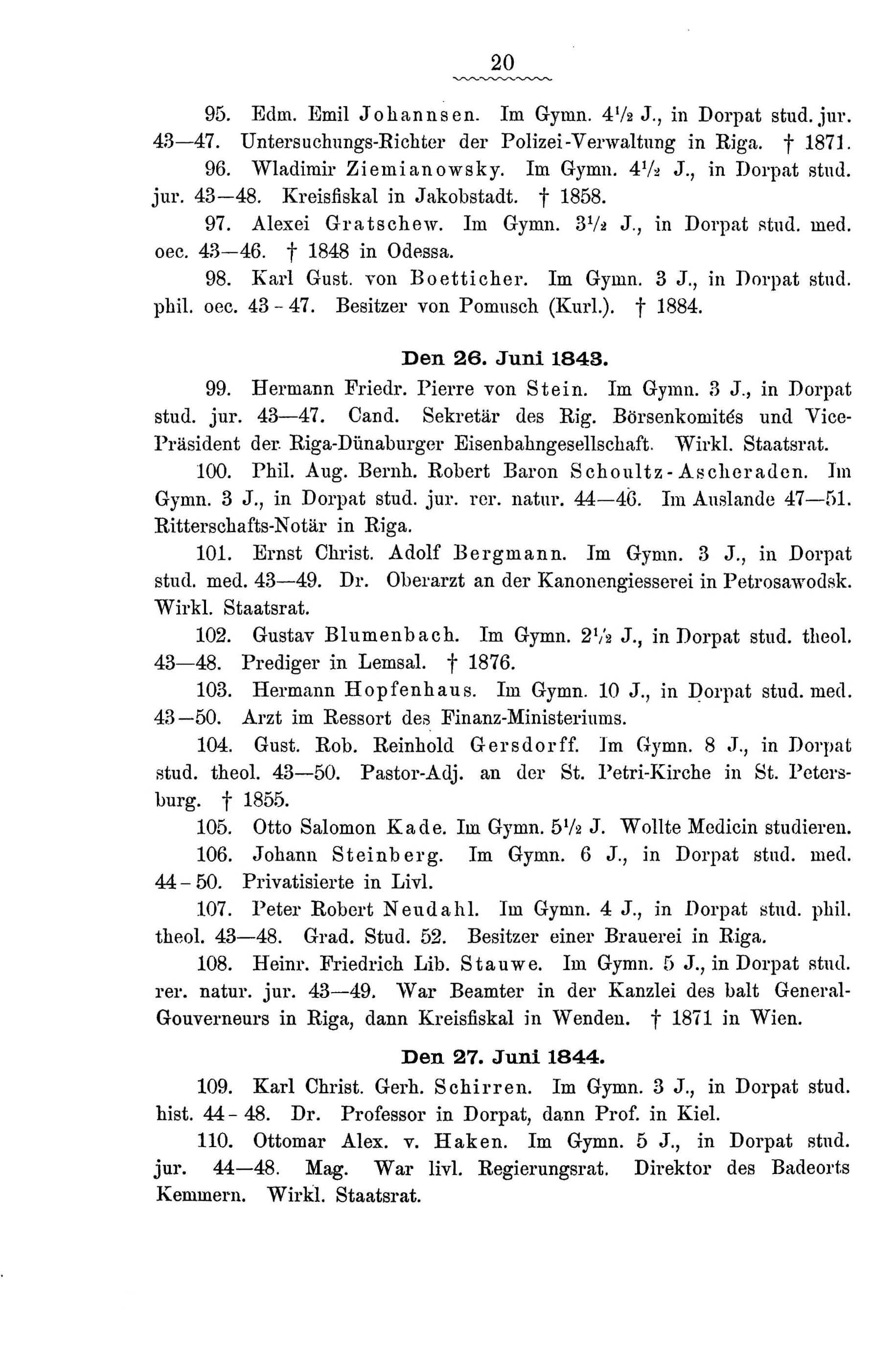 Zur Geschichte des Gouvernements-Gymnasiums in Riga (1888) | 73. Põhitekst