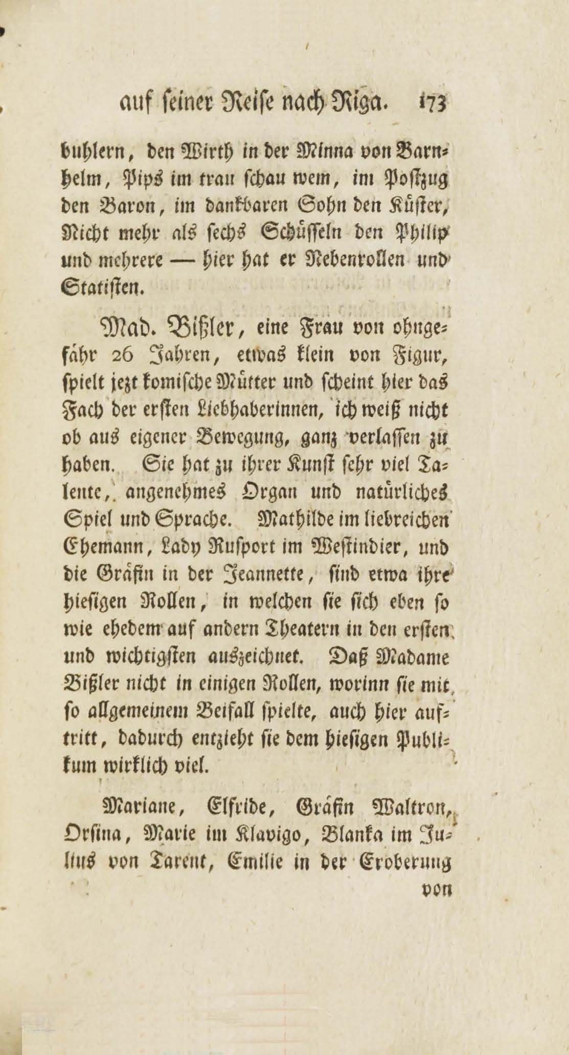 Auszug aus dem Tagebuch eines Russen auf seiner Reise nach Riga (1783) | 172. Põhitekst