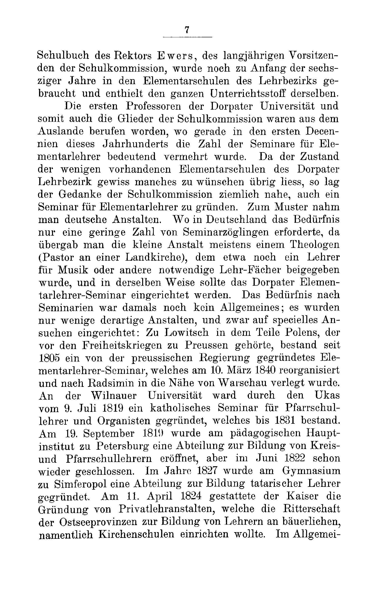 Das Erste Dorpatsche Lehrer-Seminar (1890) | 8. Main body of text