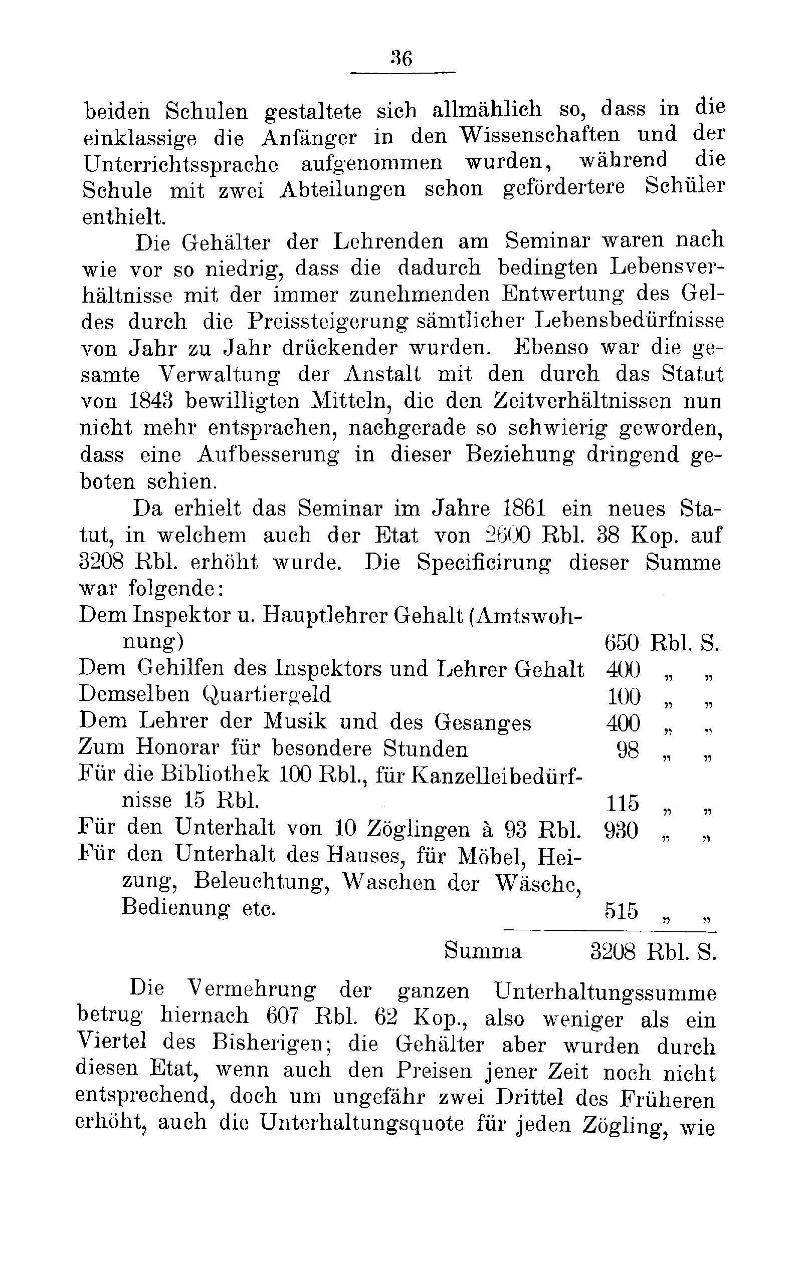 Das Erste Dorpatsche Lehrer-Seminar (1890) | 38. Main body of text