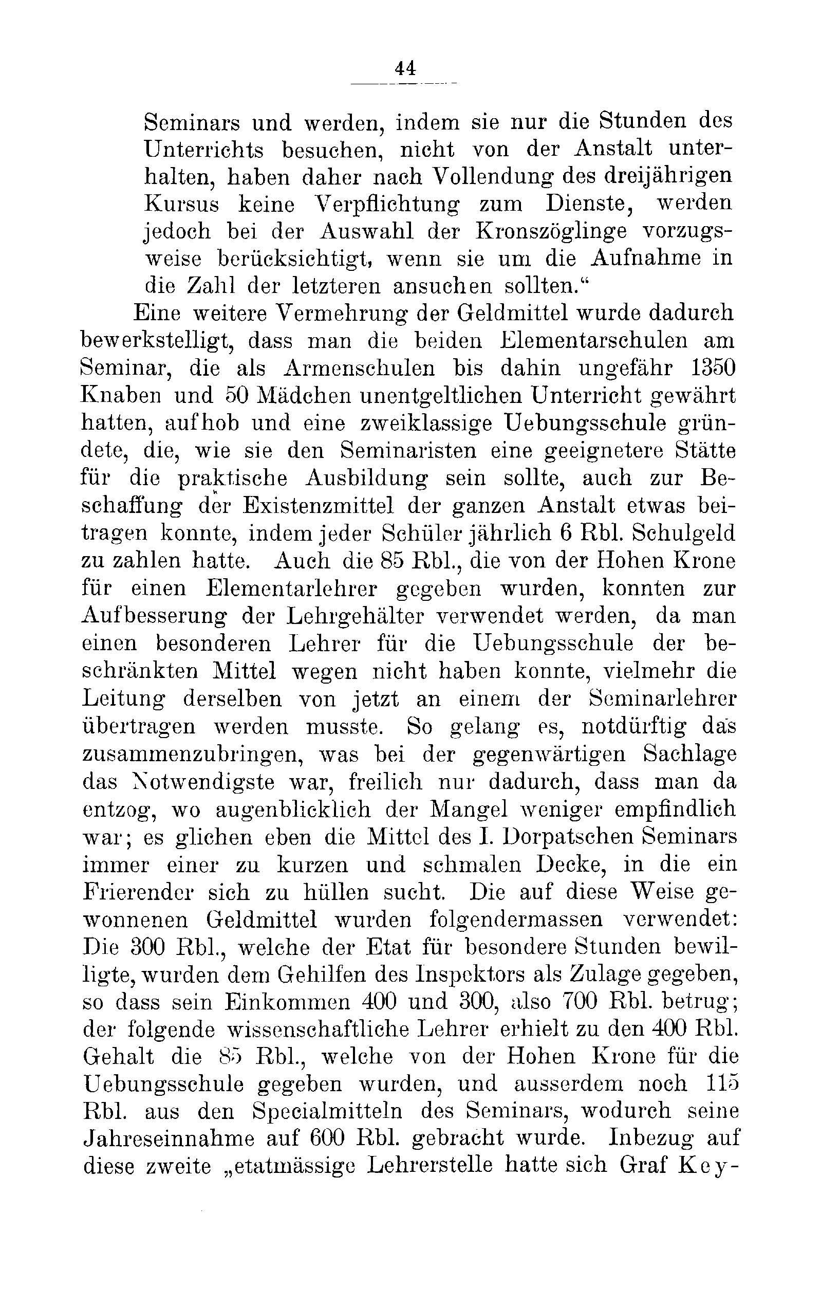 Das Erste Dorpatsche Lehrer-Seminar (1890) | 47. Основной текст