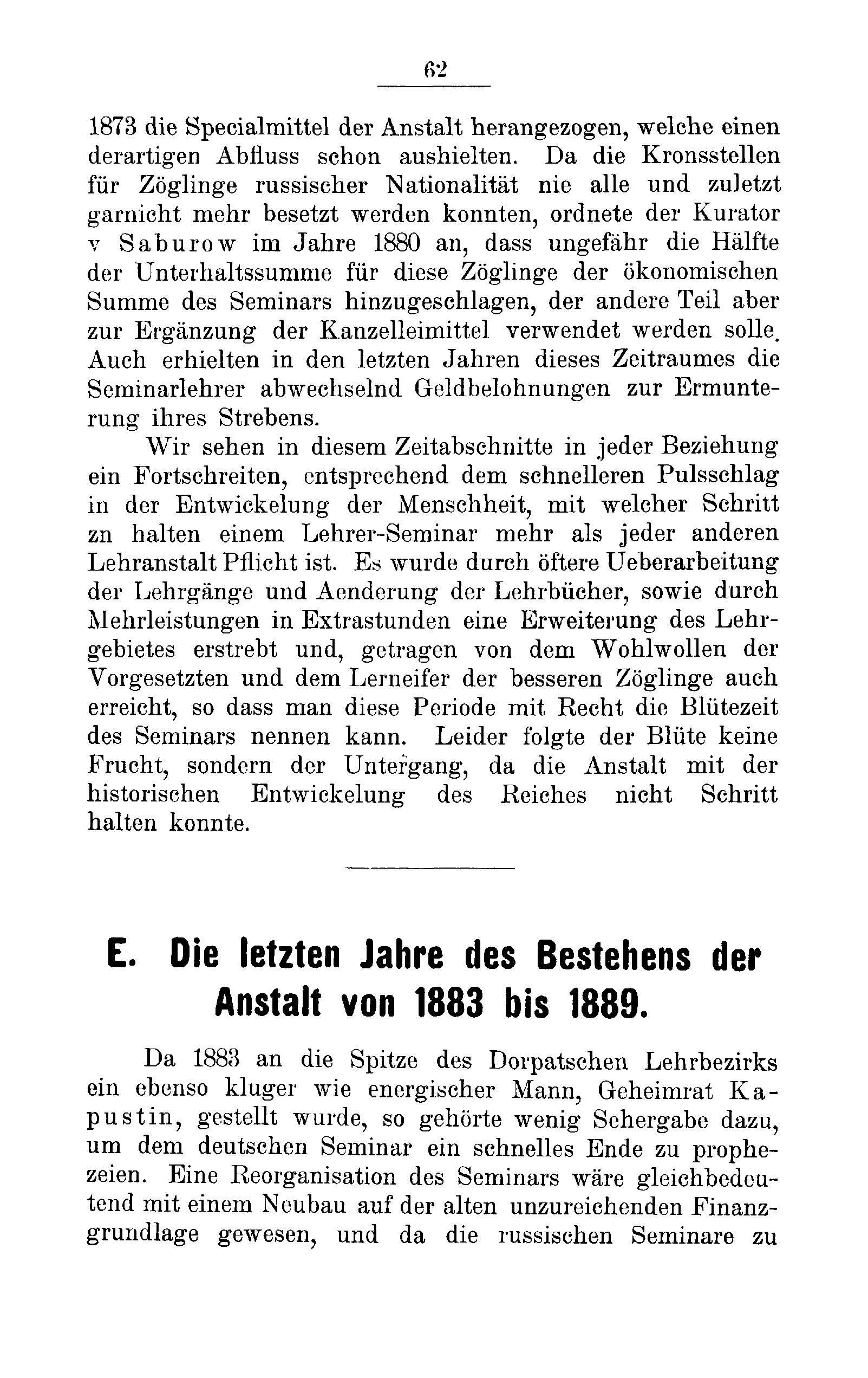 Das Erste Dorpatsche Lehrer-Seminar (1890) | 65. Haupttext