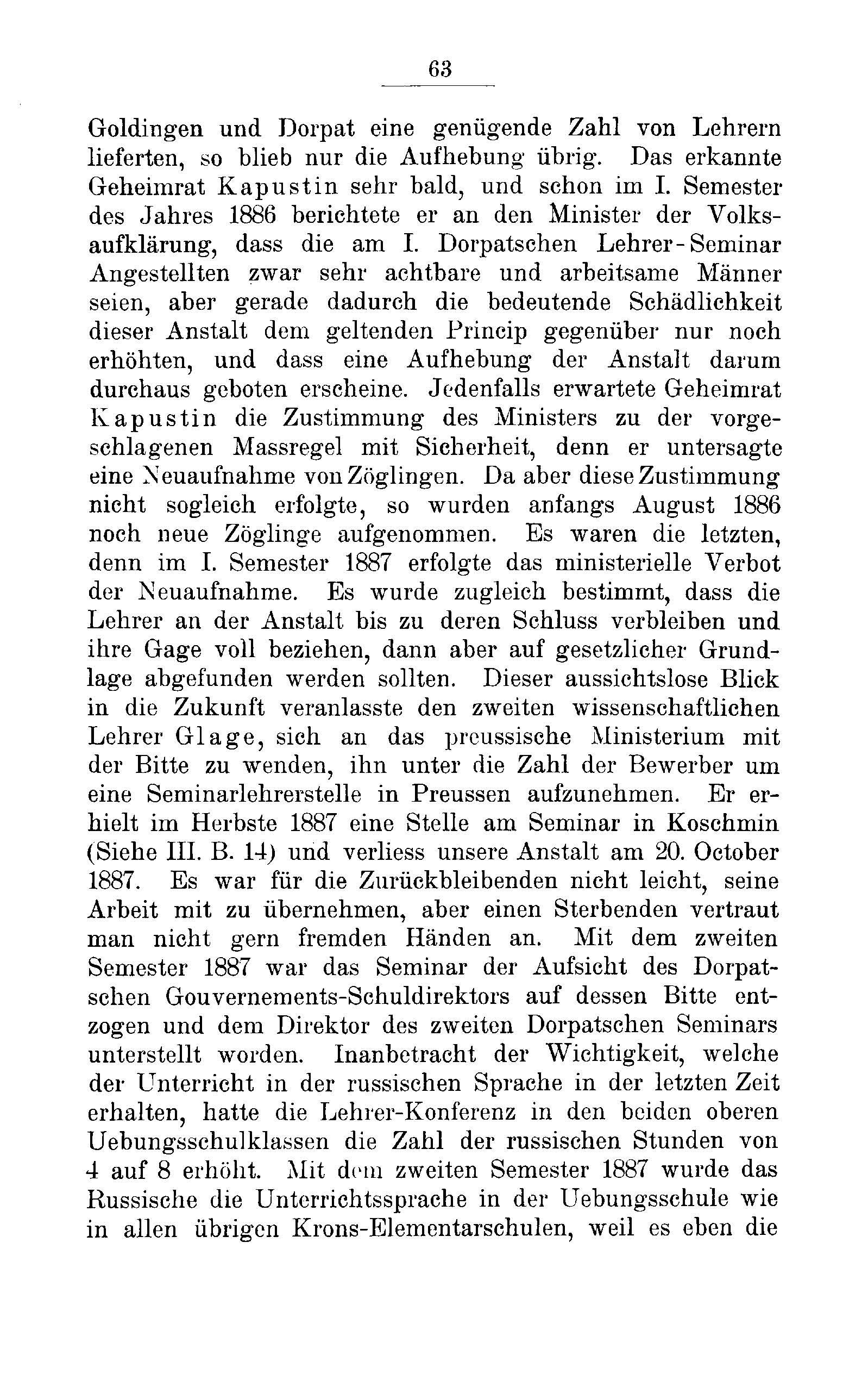 Das Erste Dorpatsche Lehrer-Seminar (1890) | 66. Основной текст