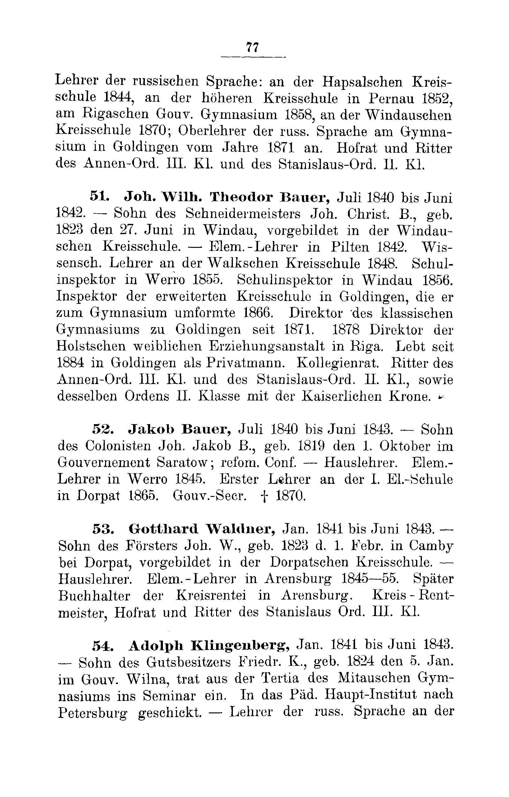Das Erste Dorpatsche Lehrer-Seminar (1890) | 80. Haupttext